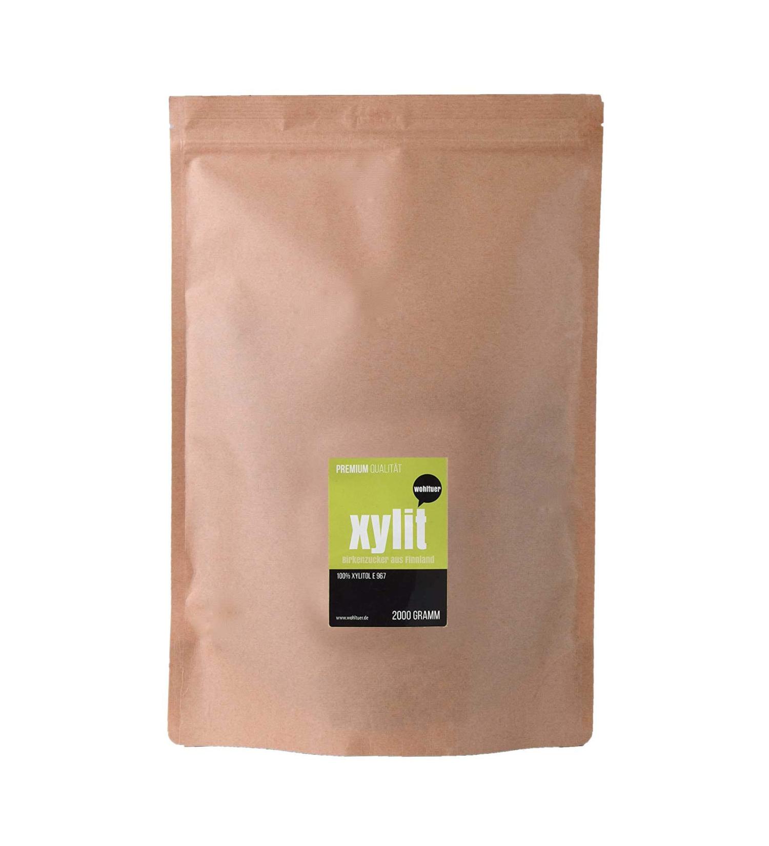 Wohltuer Xylitol - 100% Pure Birch Sugar from Finland (1 x 2 kg) - Corn-Free Sweetener - Buy Online on GoSupps.com
