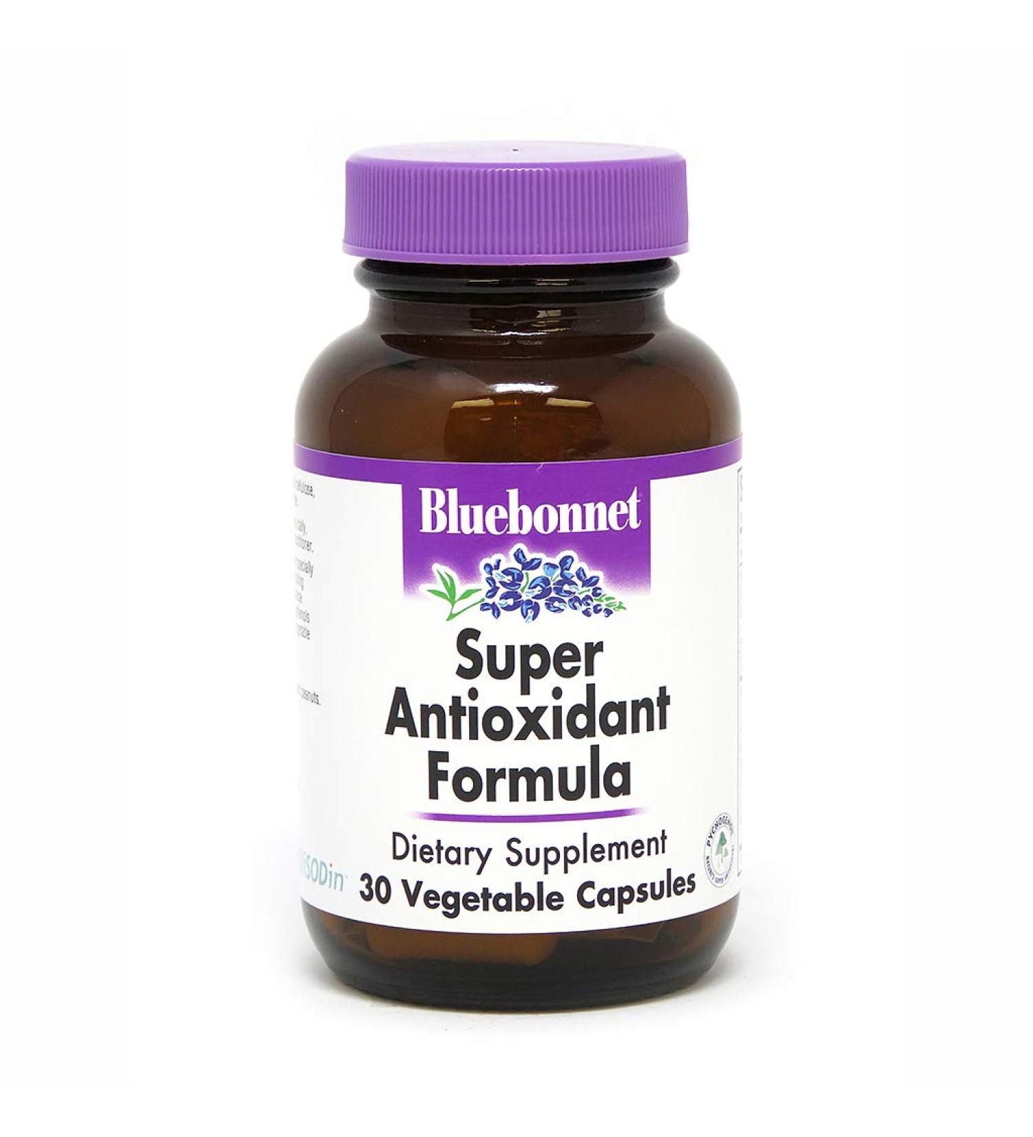 BlueBonnet Super Antioxidant Formula 30 Vegetarian Capsules - Buy Online on GoSupps.com