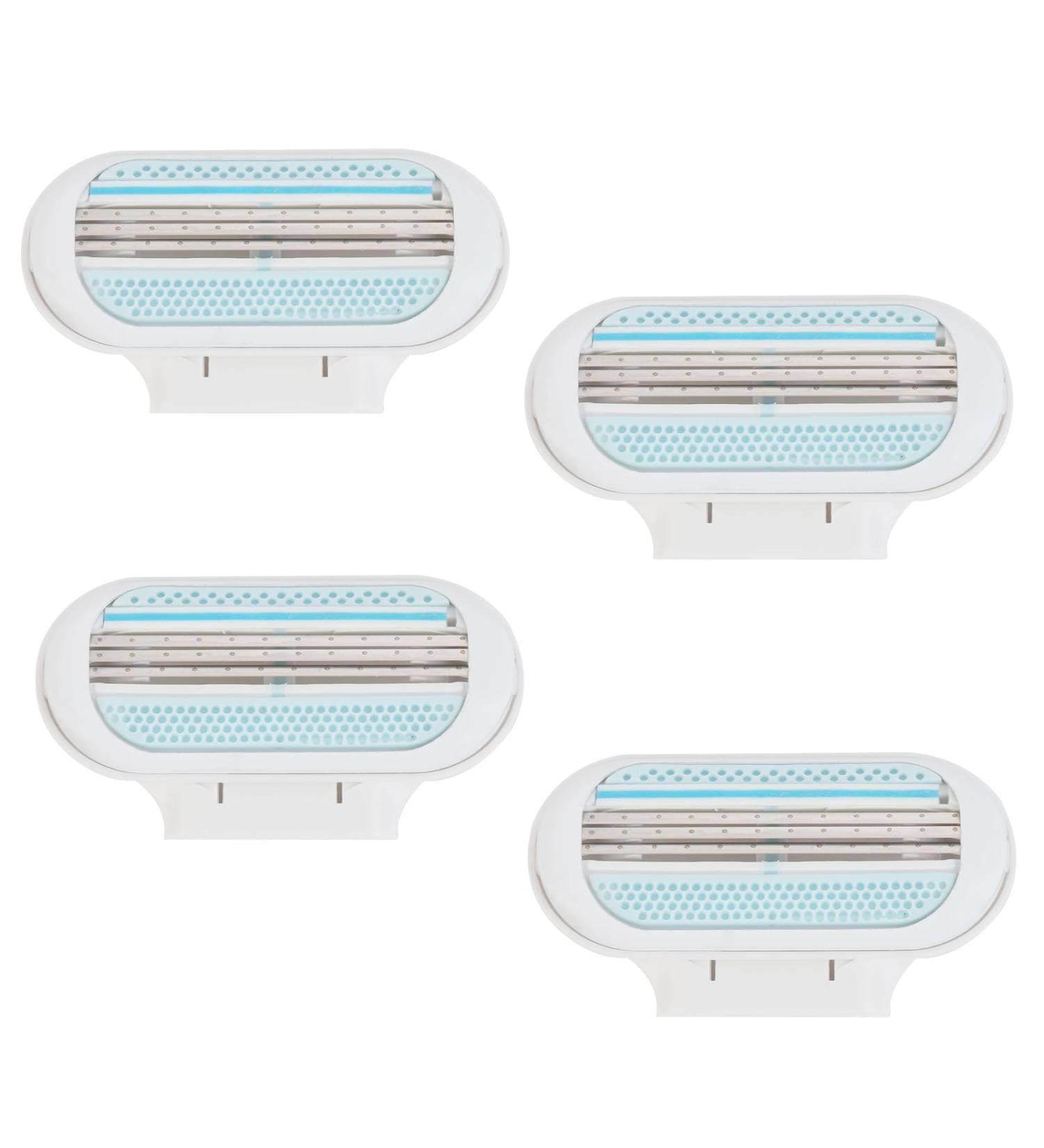 4 Pcs Women's Razor Blade Refills - Compatible with Gillette Venus Smooth Razor - 3 Layer Blade for Comfortable Smooth Shaving - Washable and Easy to Replace - Buy Online on GoSupps.com