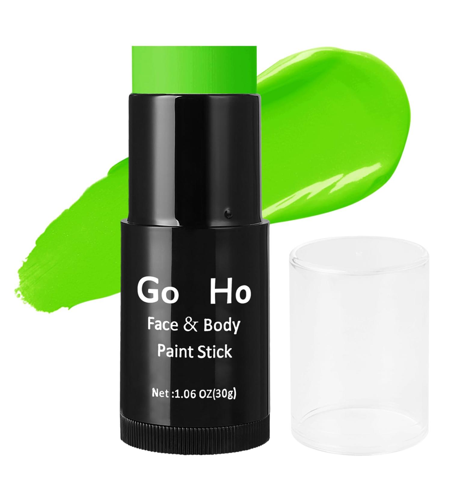 Go Ho Cream-Blendable Light Green Face Paint Stick (1.06 Oz) for Grinch Costume | Halloween Cosplay SFX Makeup | Waterproof - Buy Online on GoSupps.com