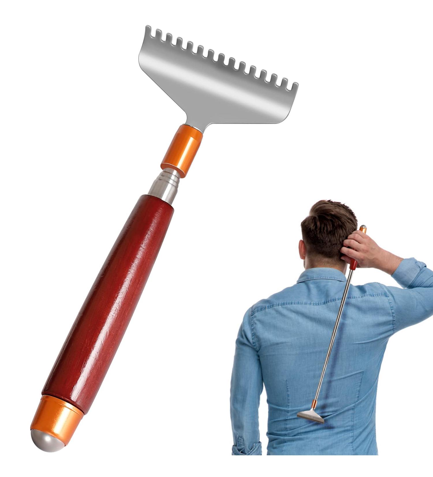 Shop Azymi Oversize Back Scratcher - Expandable with Wooden Handle & 15 Teeth Claw | Ideal for Men & Women - Durable & Effective! - Buy Online on GoSupps.com