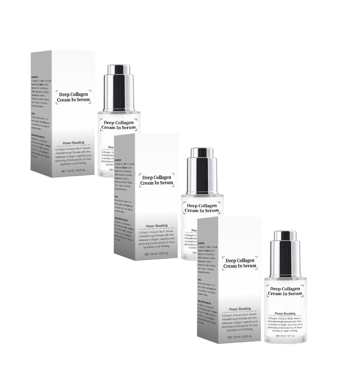 Deep Collagen Cream in Serum Instant Face Lift Serum for Women & Men Anti-Aging Facial Treatment Hydrating & Firming Day/Night Cream Visibly Lifts & Smooths Skin (3) - Buy Online on GoSupps.com