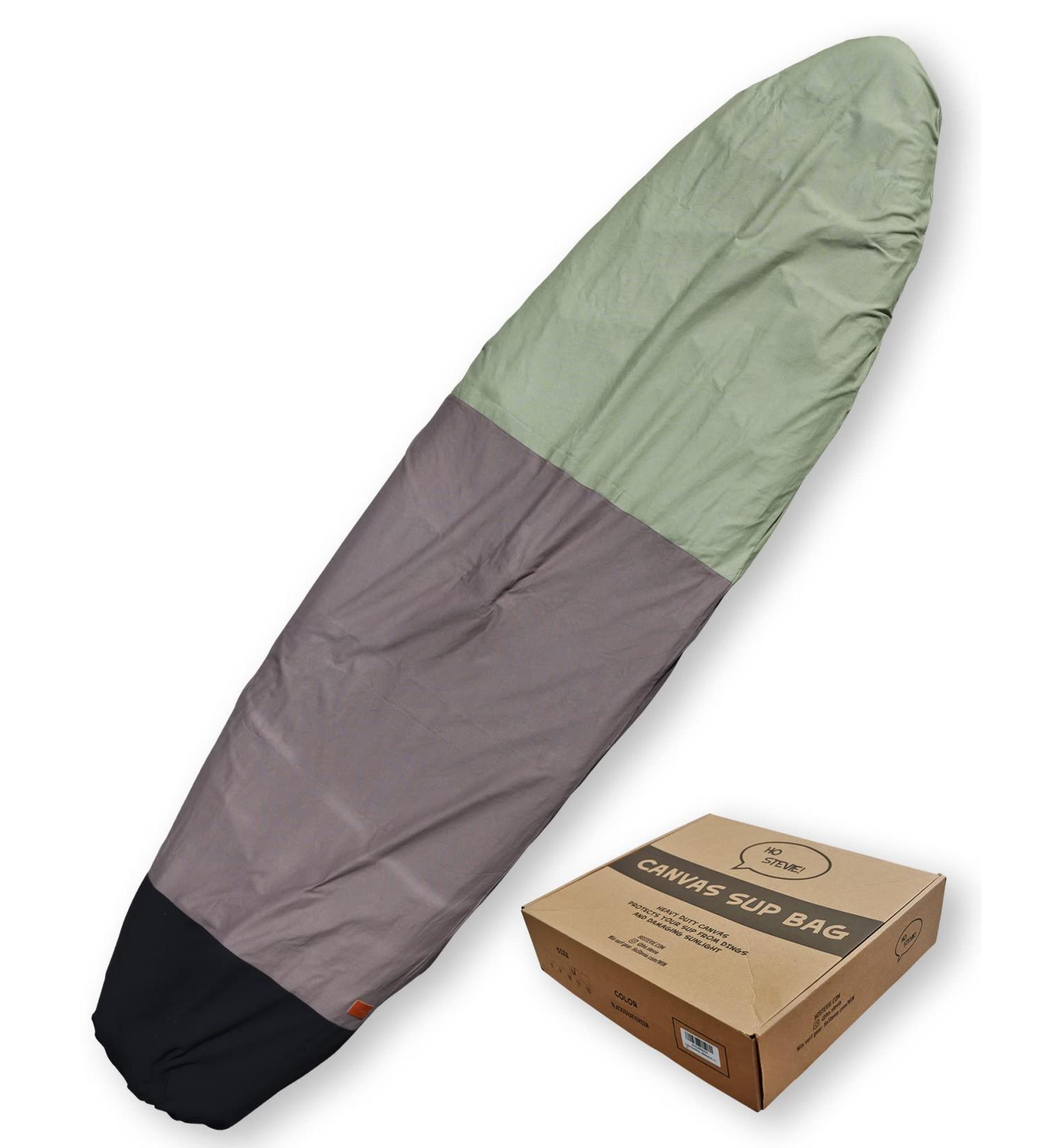 Ho Stevie! Canvas SUP Bag Cover - Durable Protective Cover for Stand Up Paddle Boards - Choose 8-12 ft in Black/Gray/Green - Buy Online on GoSupps.com