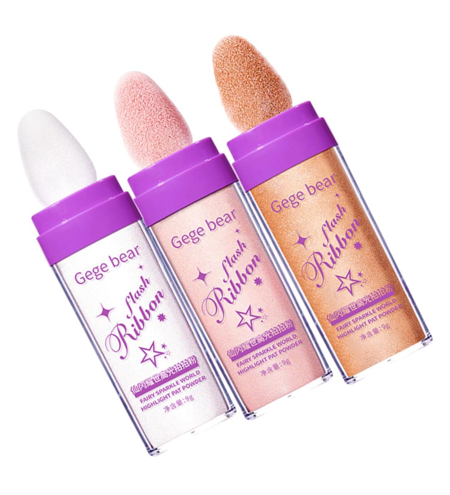 AUTSUPPL 3pcs Highlight Pat Powder Fairy Powder Fairy Highlight Powder Glitter Highlighters Body Plastic - Buy Online on GoSupps.com