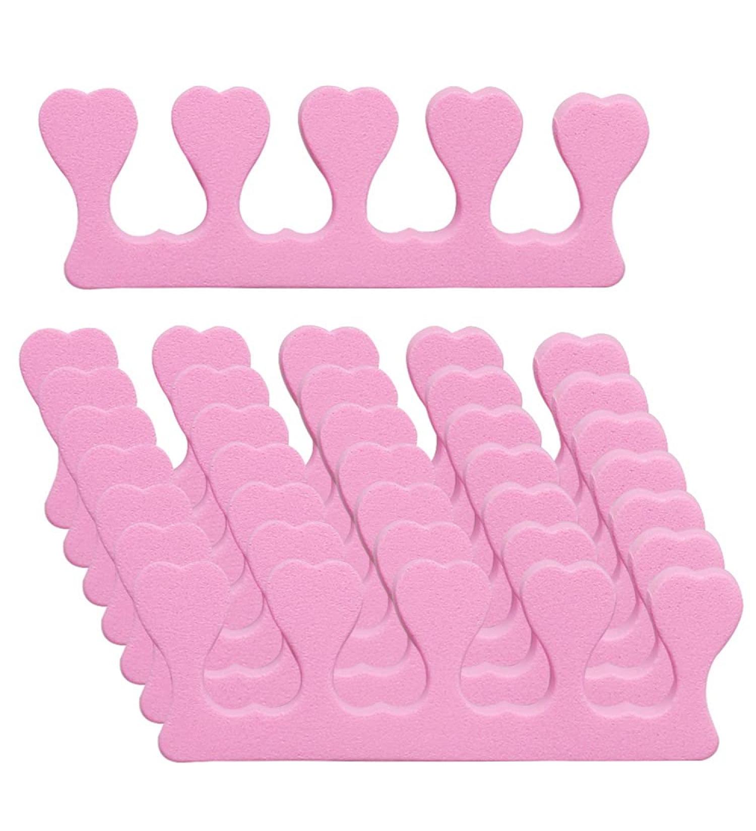 20 Pcs Pink Sponge Toe Separators for Nail Art Pedicure & Manicure - Men & Women Spacer Dividers for Gel Painting & Coating - Beauty Accessories - Buy Online on GoSupps.com