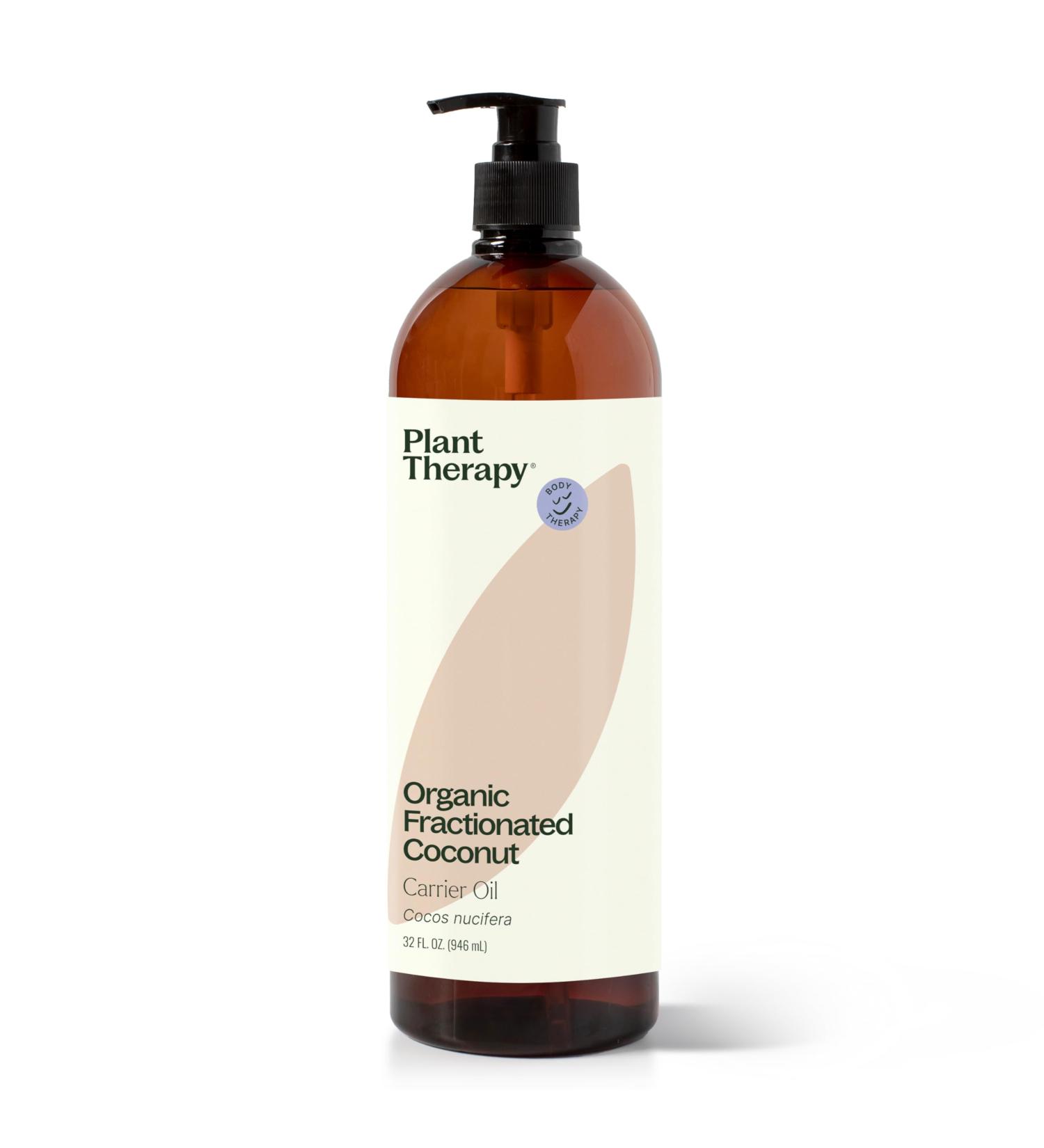 Plant Therapy Organic Fractionated Coconut Oil with Pump 32 oz 100% Pure USDA Certified Liquid Coconut Oil for Essential Oils Body Care Massage and Aromatherapy 1 Count (Pack of 1) - Buy Online on GoSupps.com