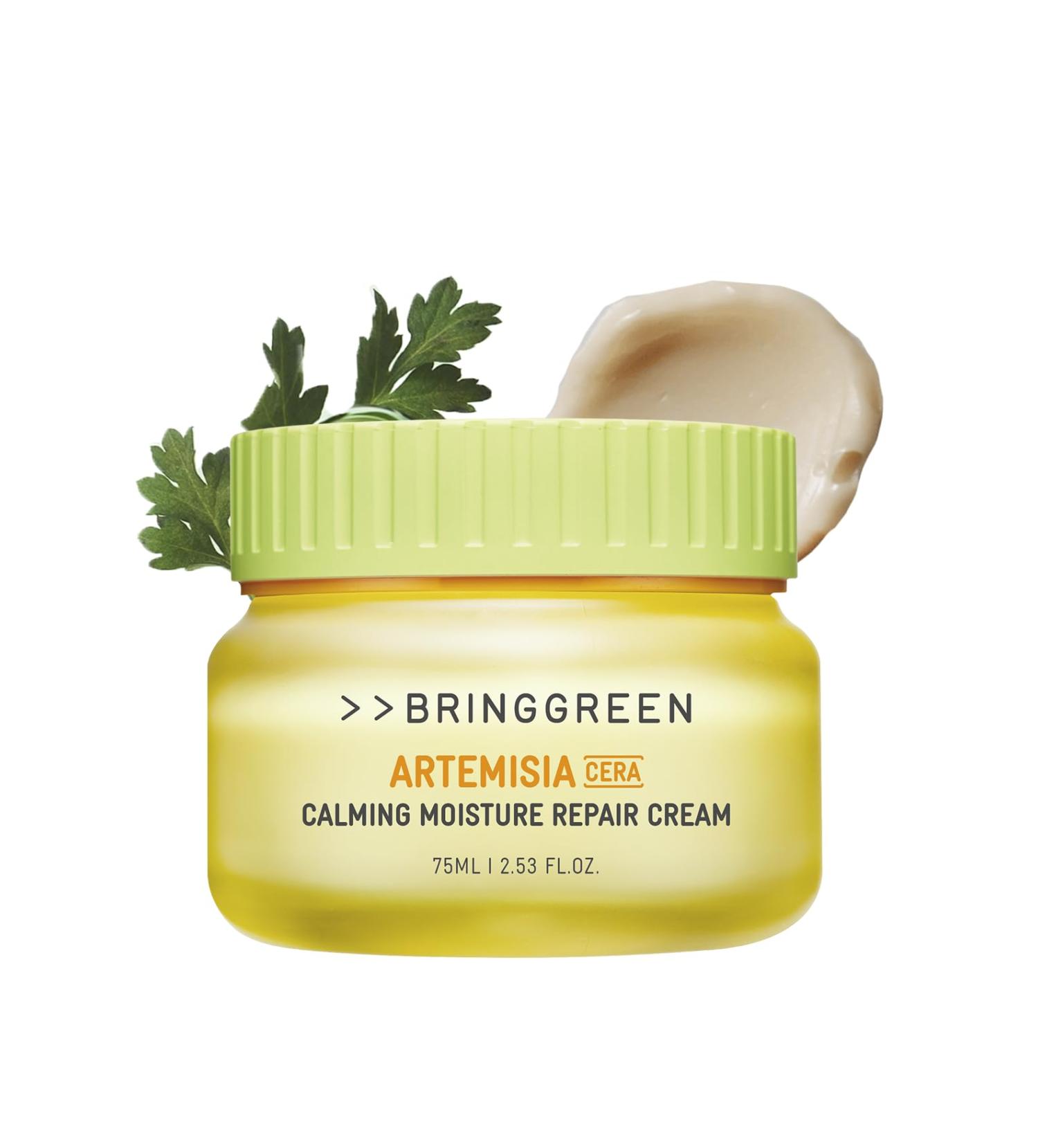 BRING GREEN Artemisia Cera Calming Moisture Repair Cream - Vegan Skincare for Redness Relief & Hydration | Soothing Moisturizer for Sensitive Dry & Oily Skin - Buy Online on GoSupps.com