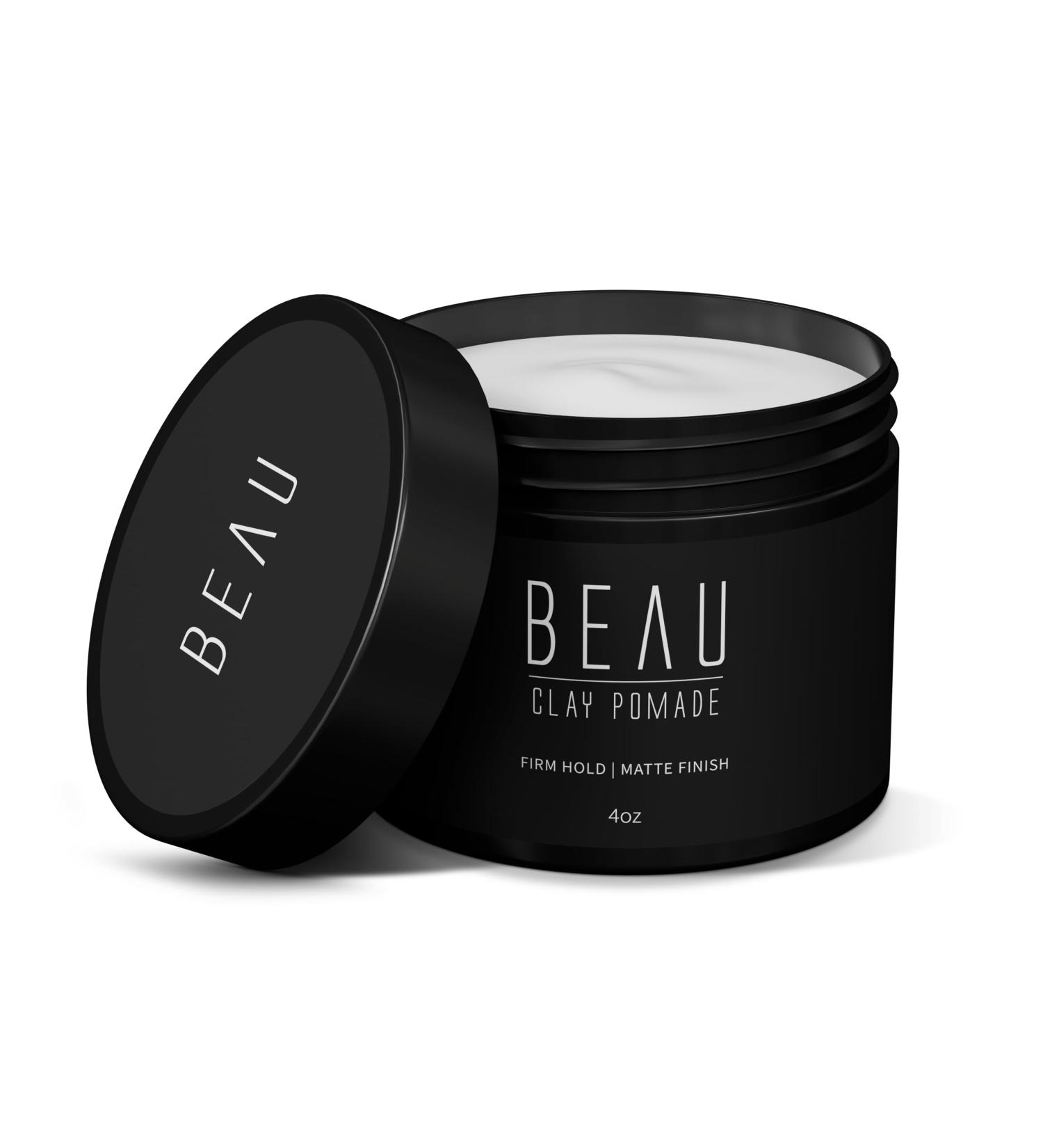 Beau Matte Hair Clay Pomade - Texturing & Styling for All No Shine Frizz Control Long-Lasting Water-Based 4 oz - Buy Online on GoSupps.com