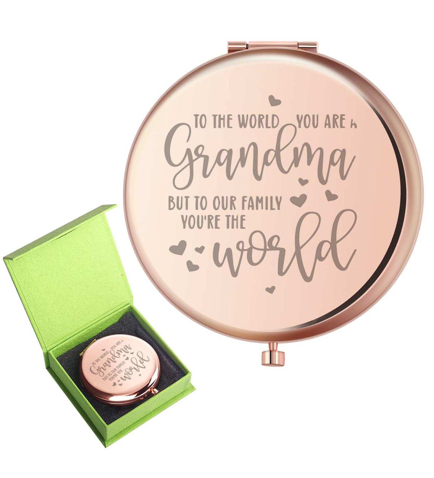Family Love: Z-Crane Rose Gold Compact Mirror - Unique Mother's Day & Birthday Gift for Grandma - Buy Online on GoSupps.com