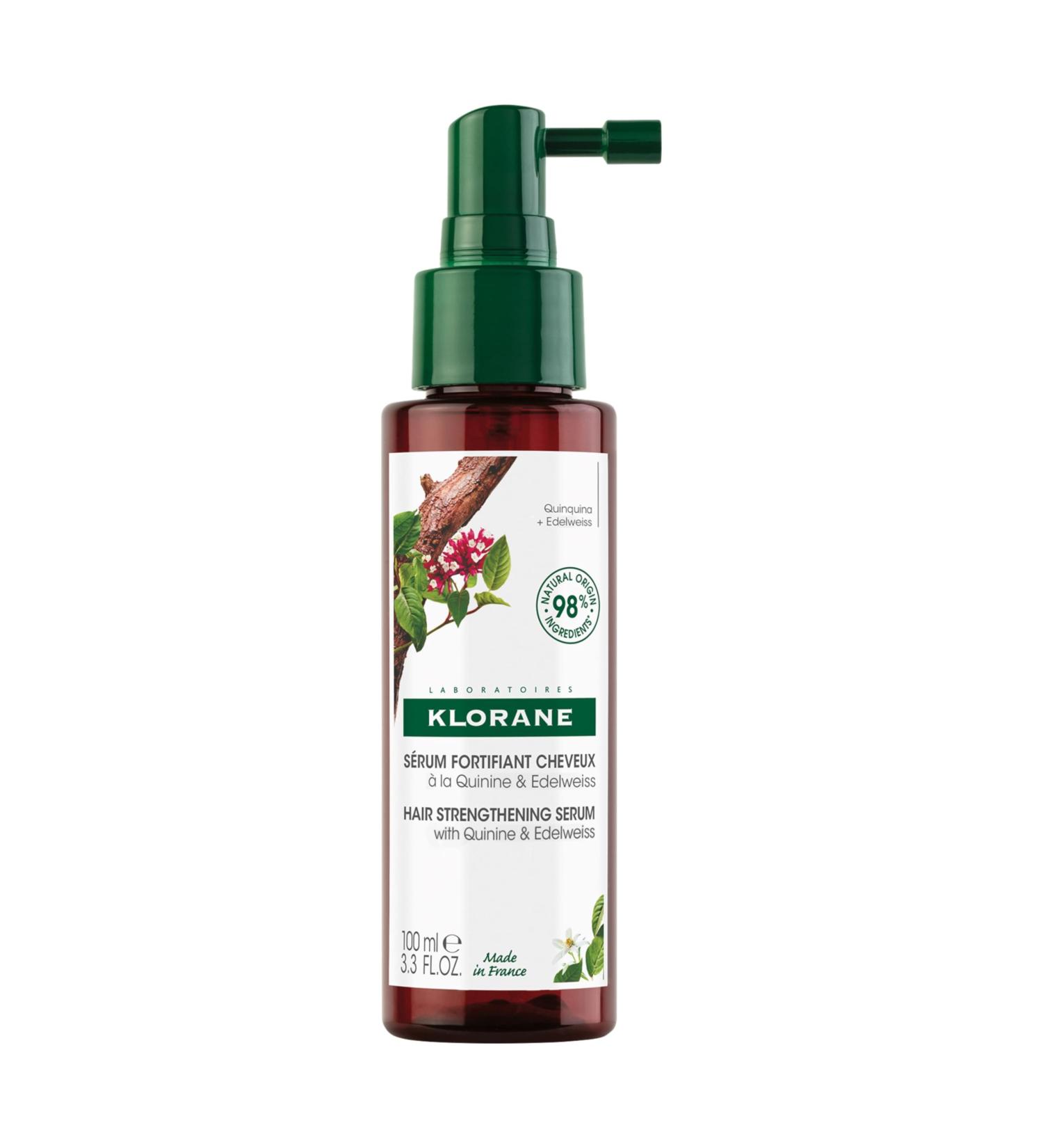 Klorane - Strengthening Serum with Quinine and Organic Edelweiss - Supports Stronger Hair For Men and Women - 100ml - Buy Online on GoSupps.com