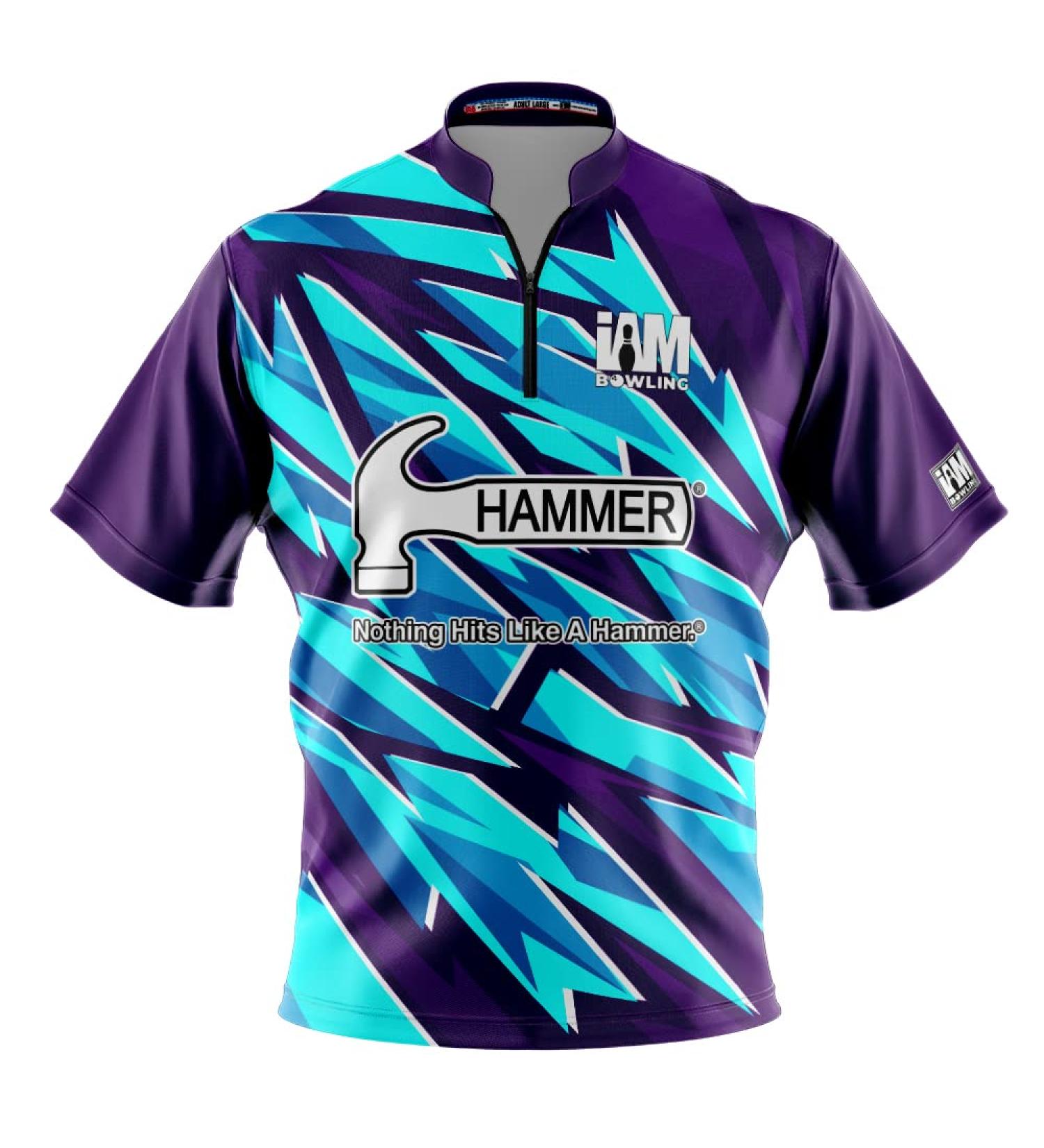 Logo Infusion Dye-Sublimated Bowling Jersey (Sash Collar) - I AM Bowling Fun Design 2003-HM - Hammer Men's L - Buy Online on GoSupps.com