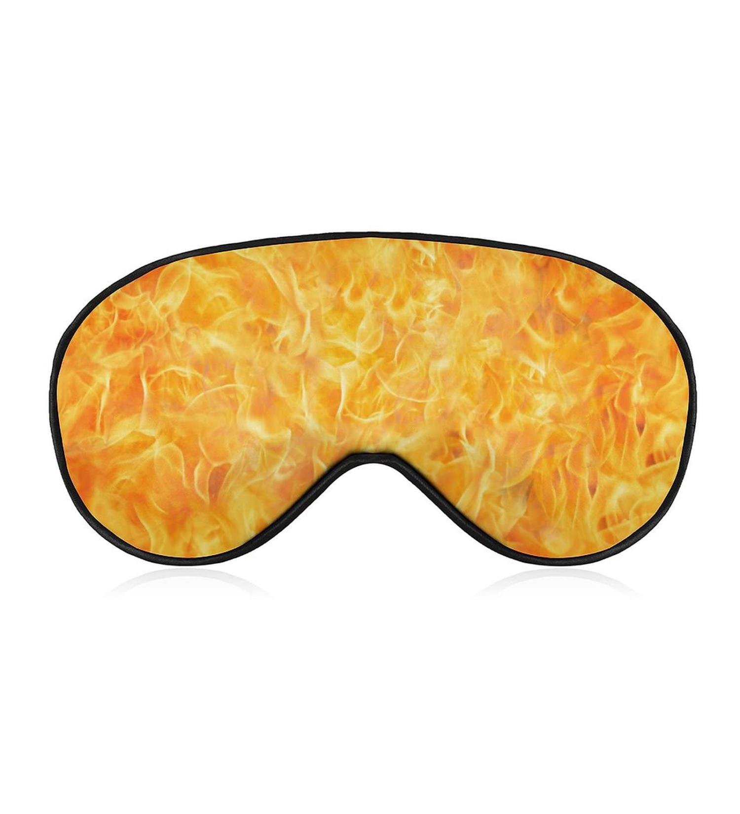 Flame Texture Sleep Mask for Women - Adjustable Eye Shades with Elastic Strap | Comfortable & Stylish Sleep Solution - Buy Online on GoSupps.com