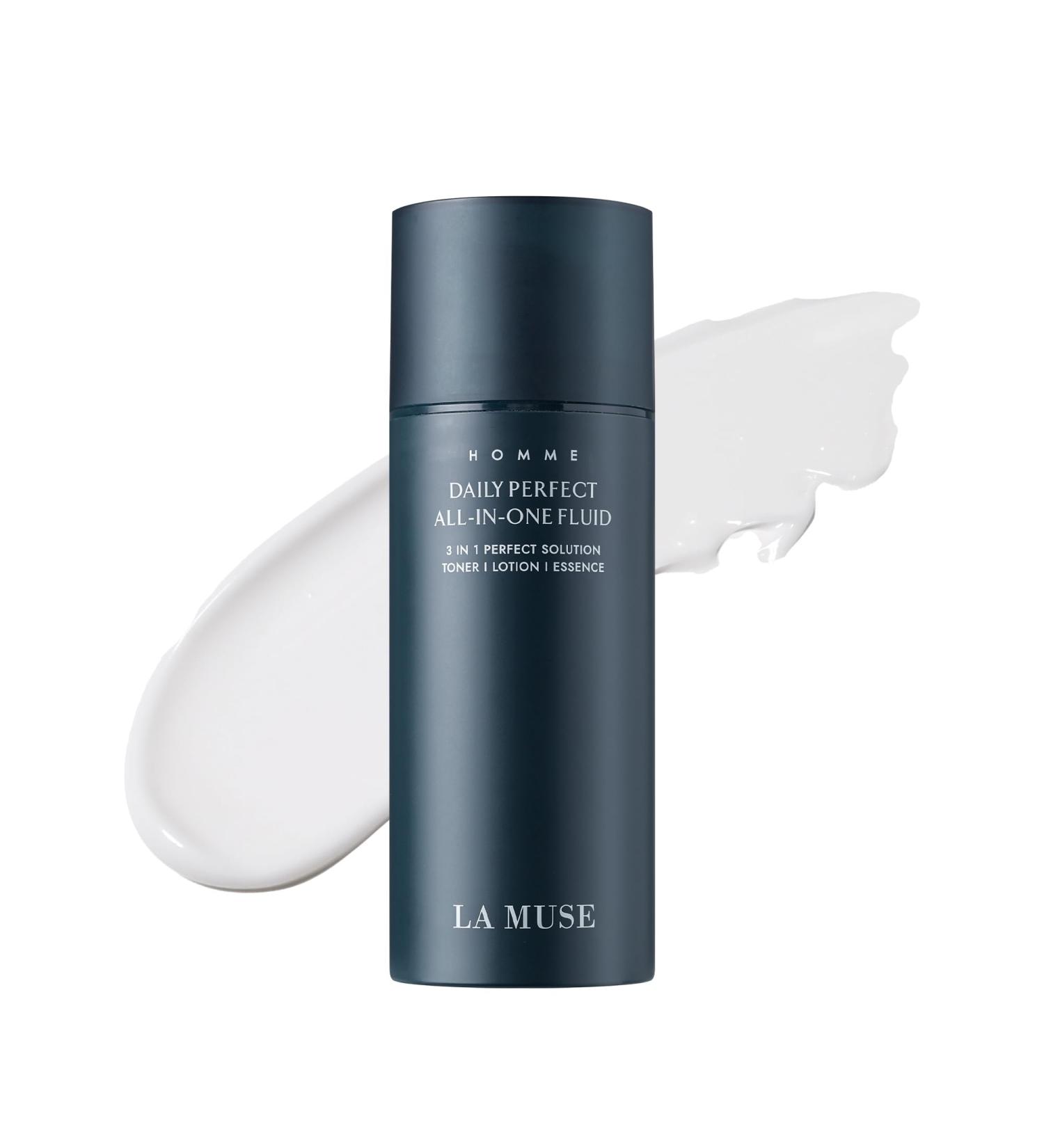 LA MUSE Homme Daily All-in-One Face Moisturizer for Men | 3-in-1 Toner Lotion Essence | Lightweight Hydrating After-Shave Lotion for Oily & Sensitive Skin | Korean Skincare | Original Size - Buy Online on GoSupps.com
