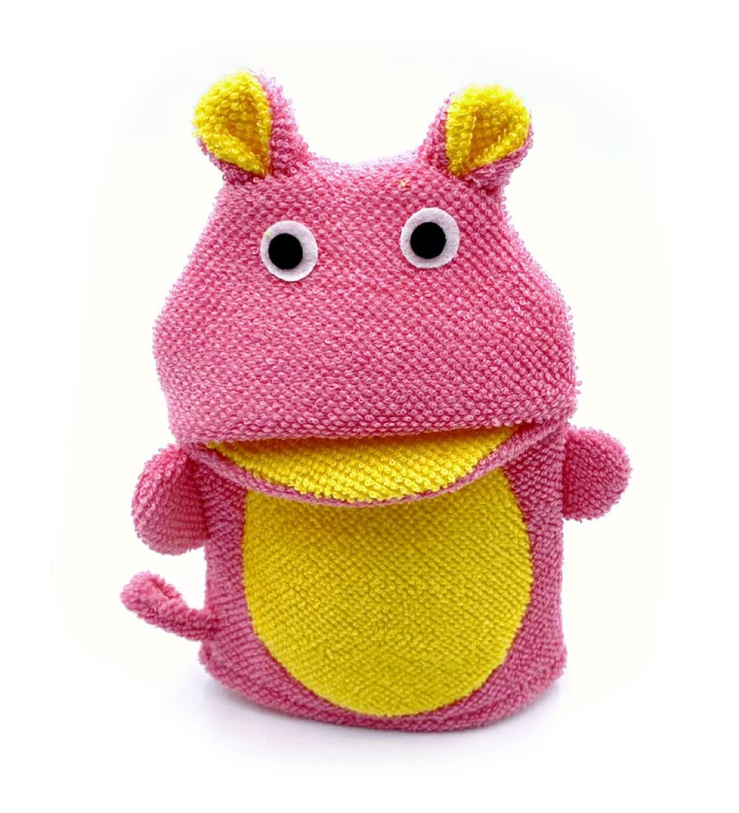 Kids Cute Animal Bath Sponge Glove Mitt for Toddler Bath and Shower - Buy Online on GoSupps.com