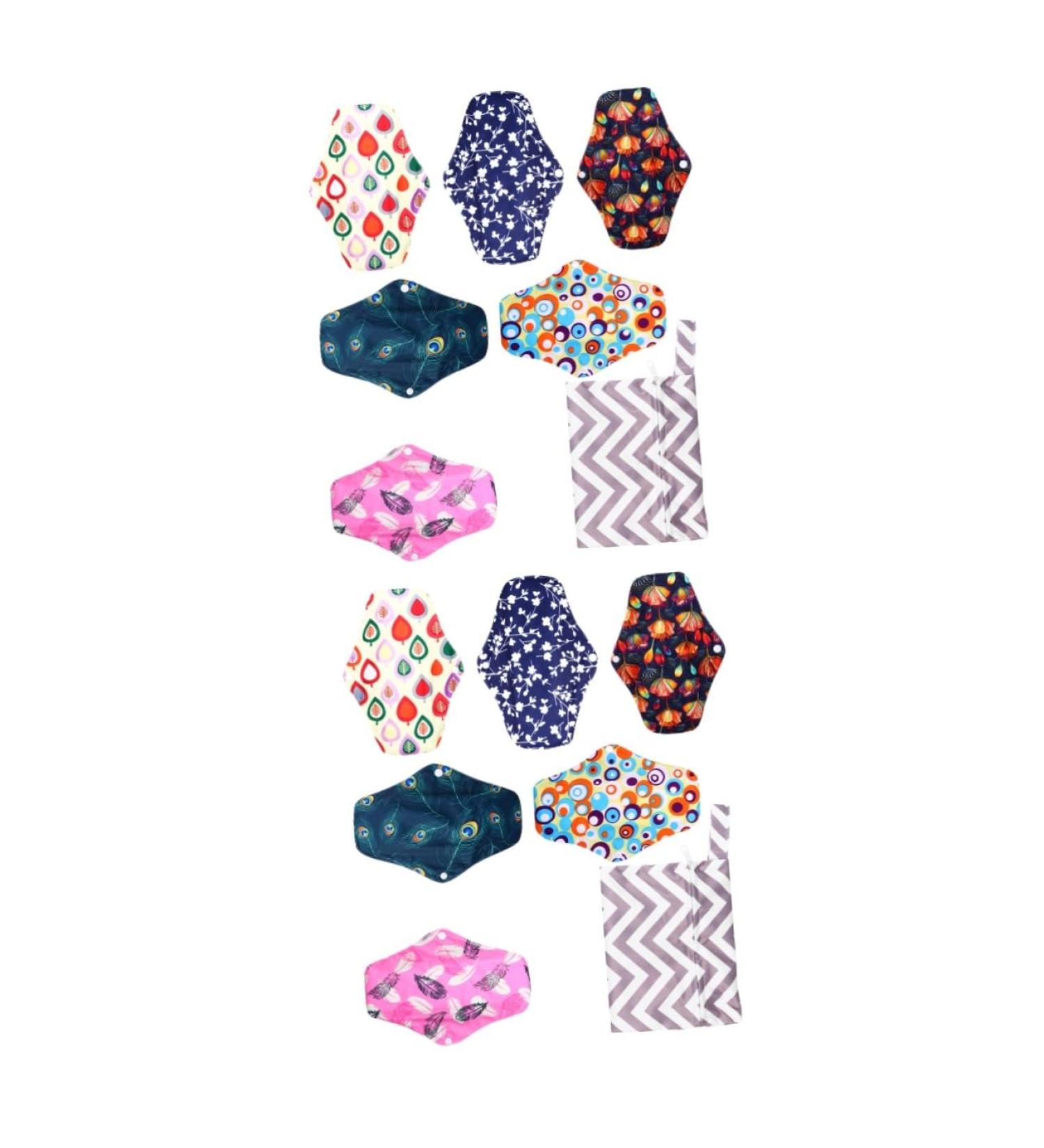 Magiclulu 12 STK Storage Bags for Women's Menstrual Products | Charcoal Suction Menstrual Bandage Care Mat with Wings - Buy Online on GoSupps.com