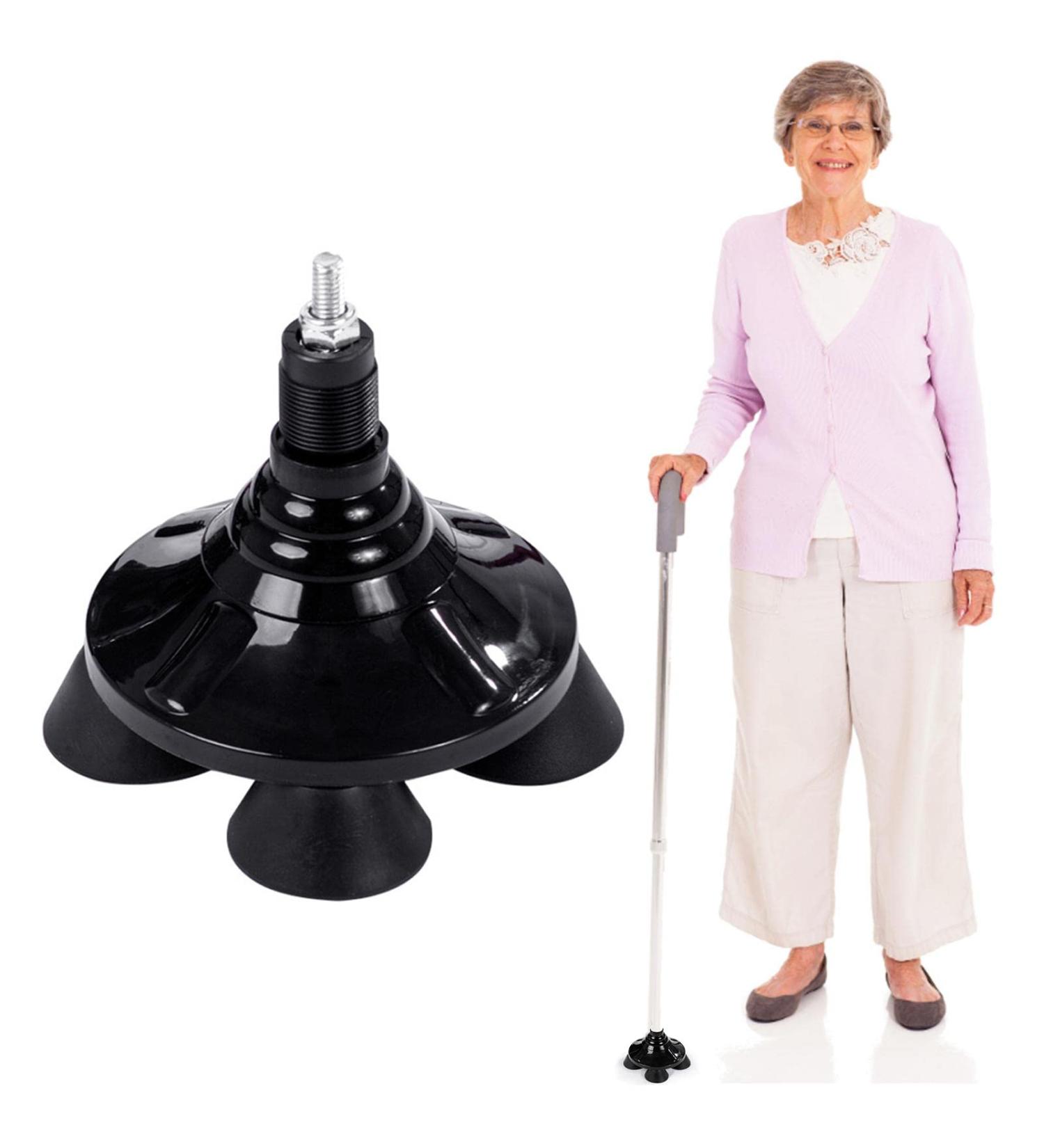 -Standing Crutch Tip | Rotating Quad Foot Pad | Rubber -Standing Crutch Base | Stable Grip Traction Attachment for Walking Crutch B/d - Buy Online on GoSupps.com