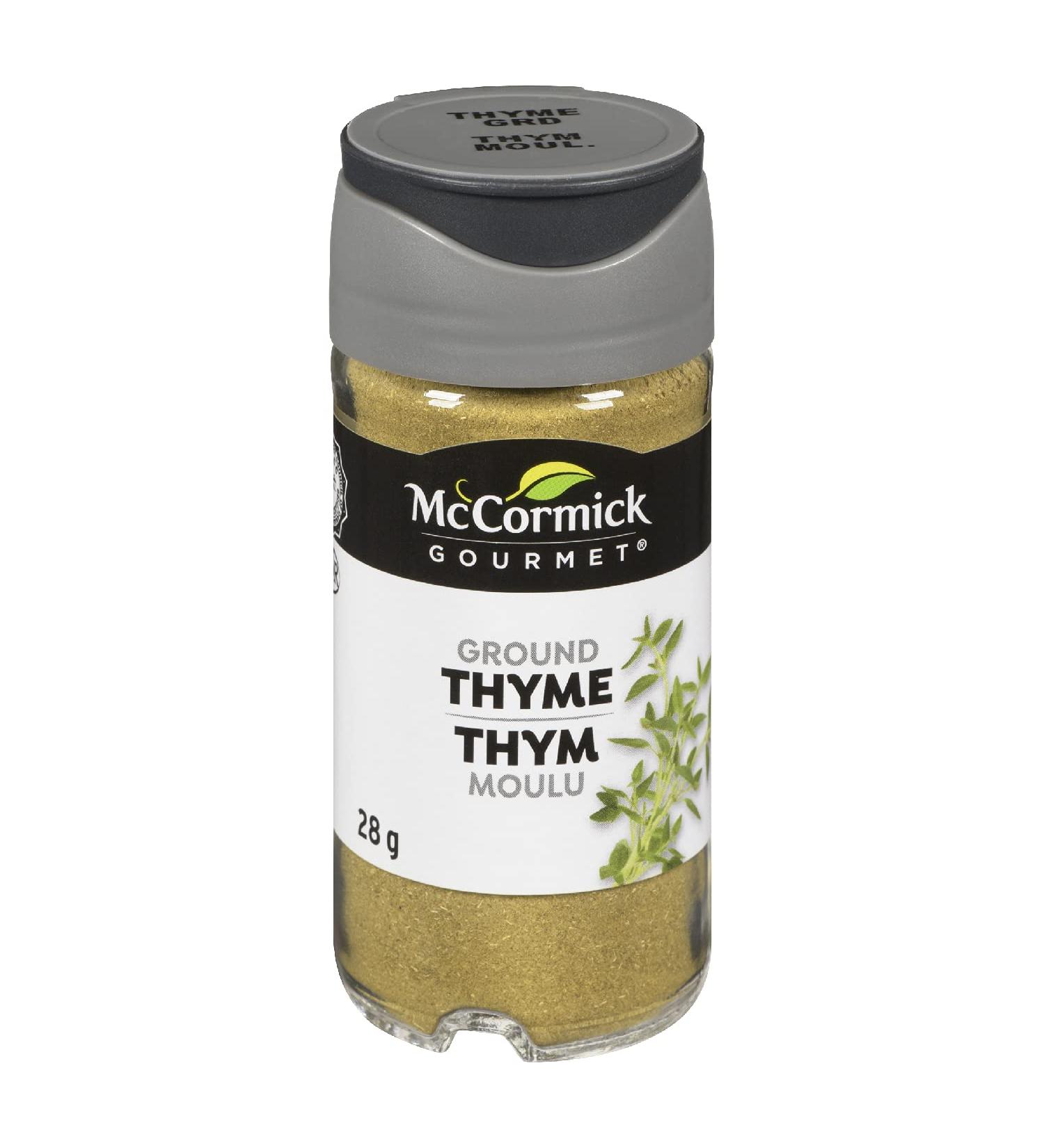 McCormick Gourmet (MCCO3) New Bottle Premium Quality Natural Herbs & Spices Ground Thyme 28g - Buy Online on GoSupps.com