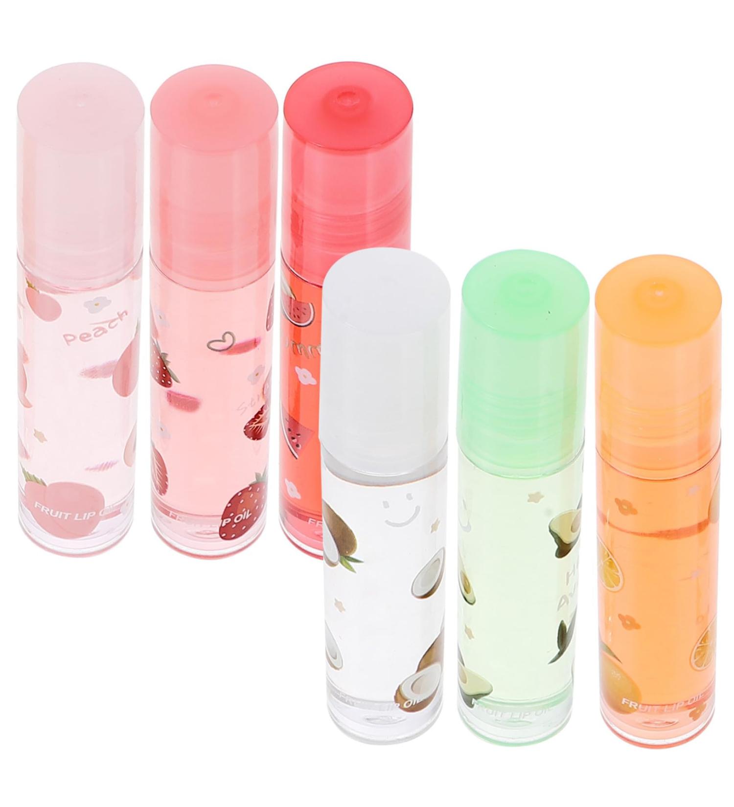 FOMIYES 6 Pi ces Set De Soin L vres Transparent Hydratant L vres Brillantes Pomme Poire Agrumes Maquillage Portable Parfum Doux Et - Buy Online on GoSupps.com
