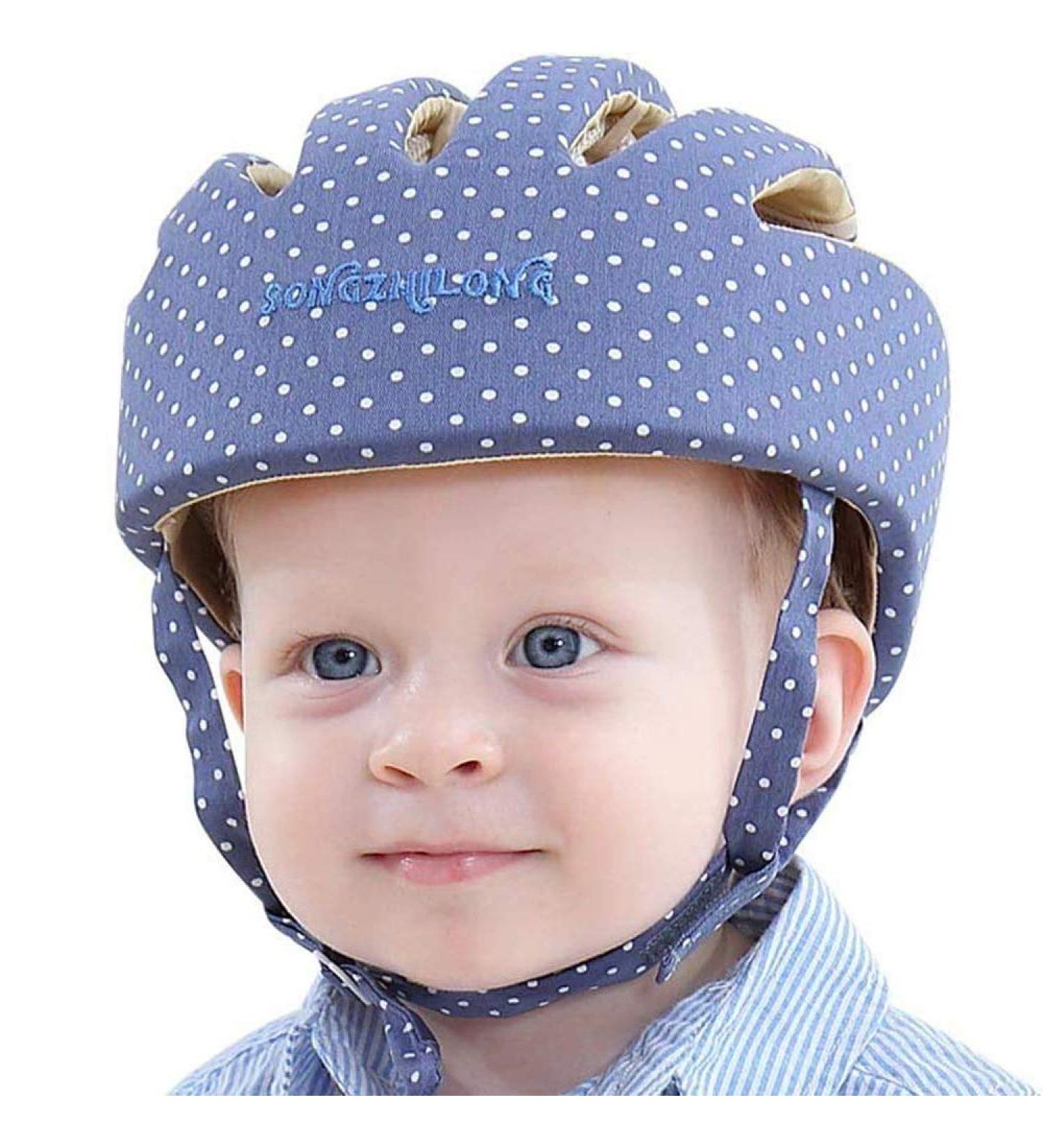 IULONEE Baby Helmet Toddler Protective Hat | Adjustable Safety Headgear for Infants | Elegant Blue - Buy Online on GoSupps.com