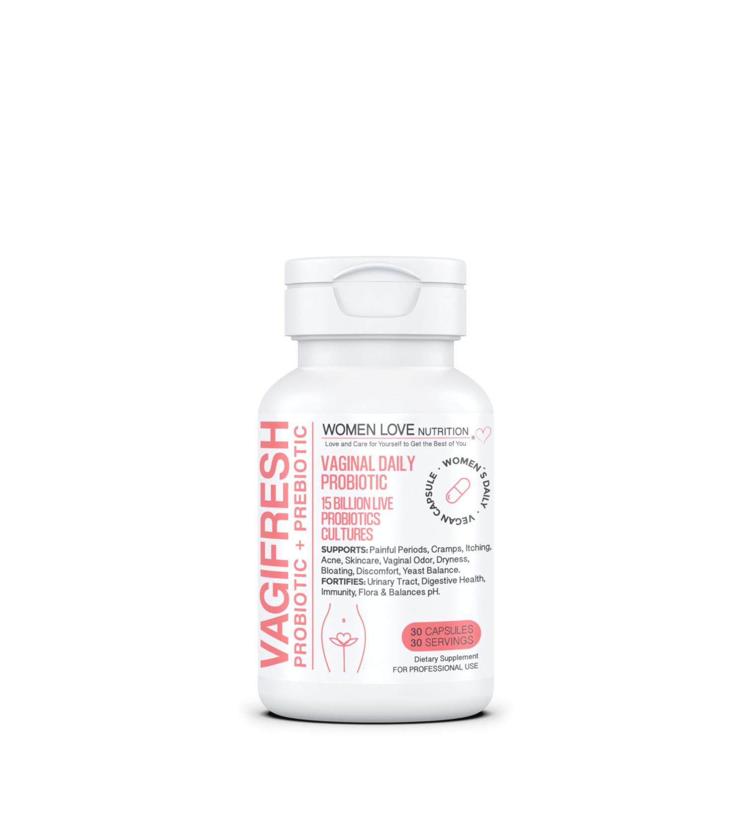 VAGIFRESH Vaginal Probiotics - pH Balance & Prebiotics for Women's Health | 30 Count - Buy Online on GoSupps.com