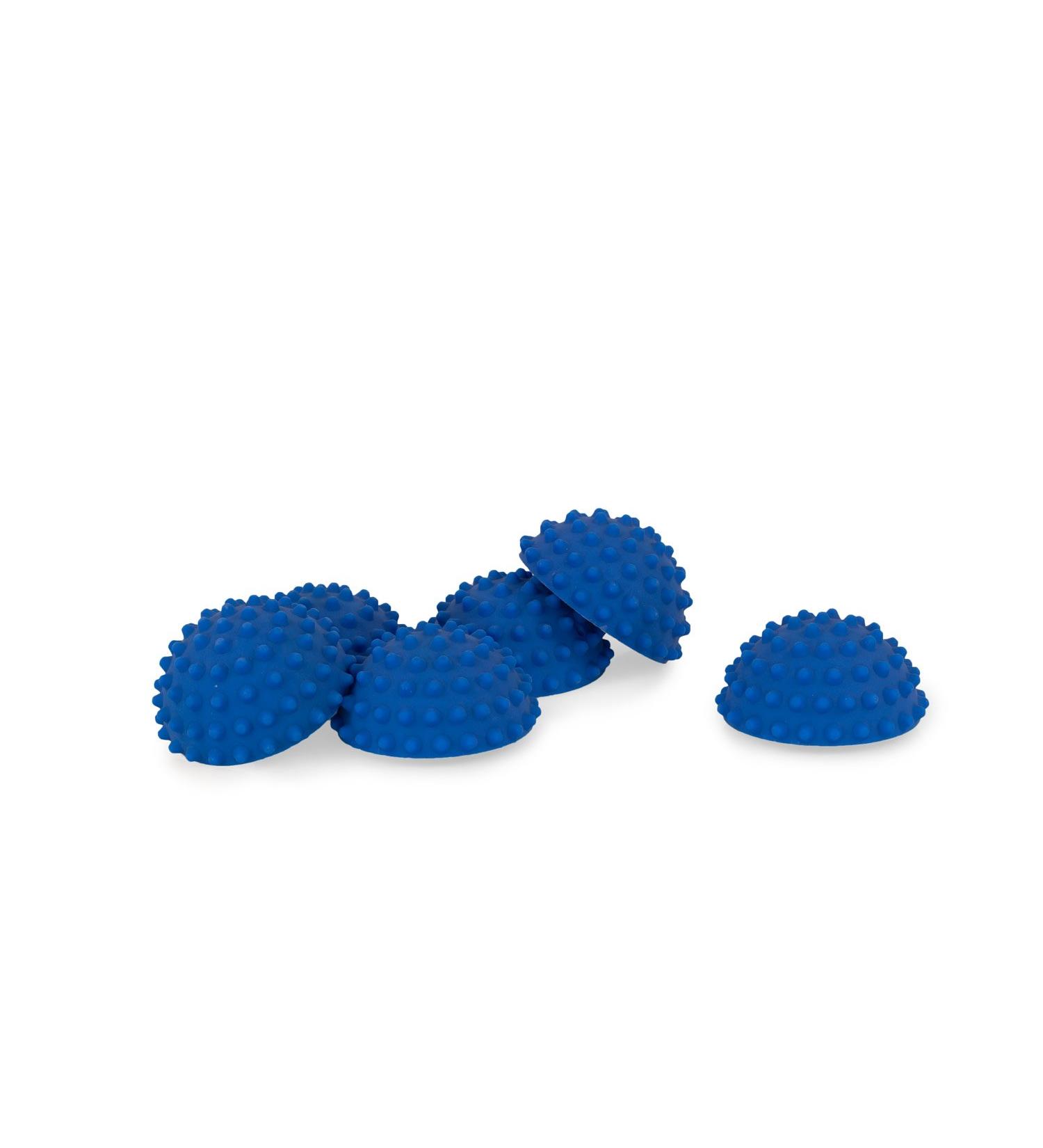 AFH web shop 6 x therapy balance hedgehog mini extra strong in trendy blue tones |Diameter: 9 cm |Gymnastics hedgehog |Hedgehog ball |Small balance hedgehog (6 x dark blue)
