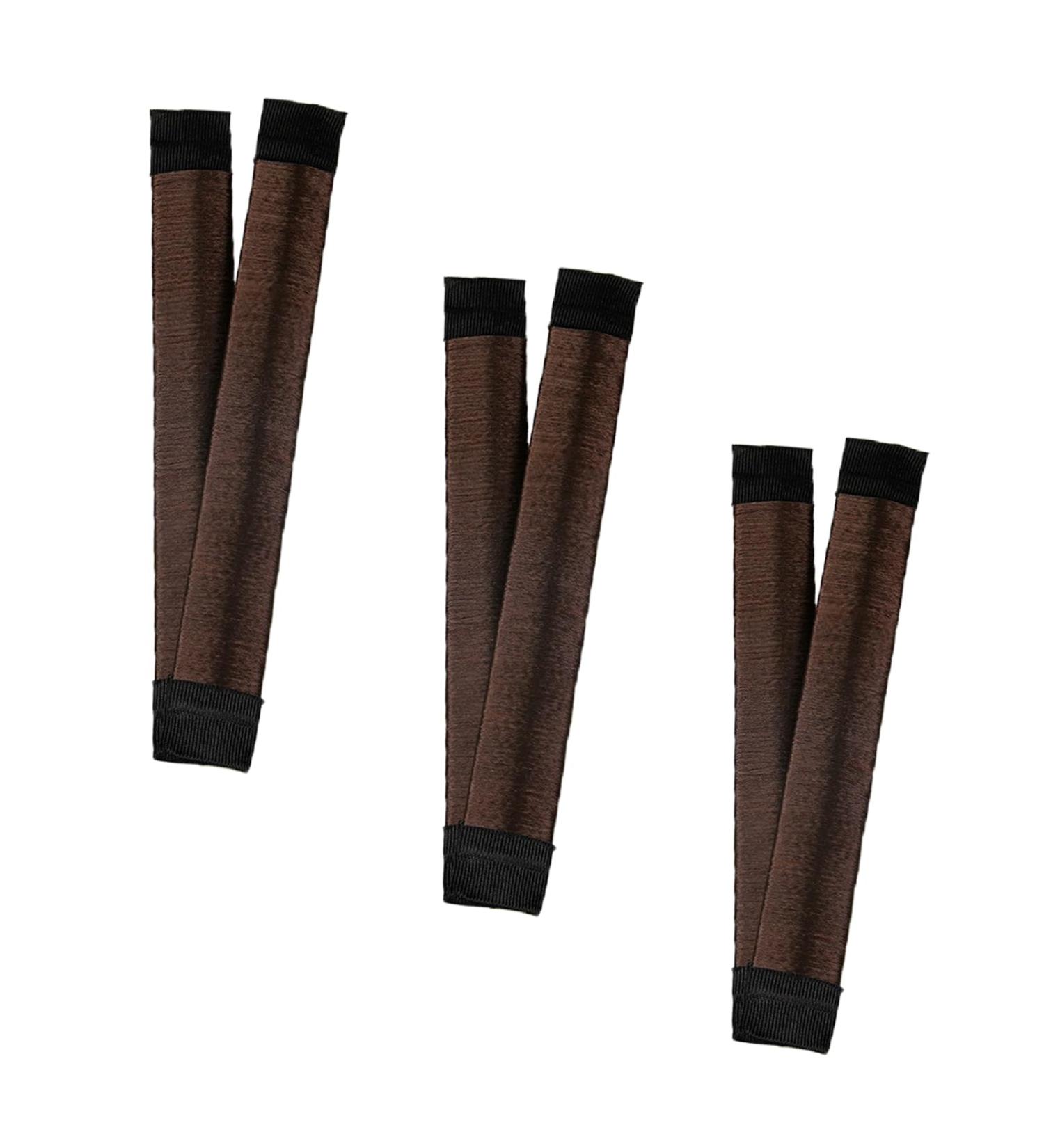 3 Pcs Fast Bun Maker - Magic Hair Donut French Twist Snap Band - Dark Brown - Buy Online on GoSupps.com