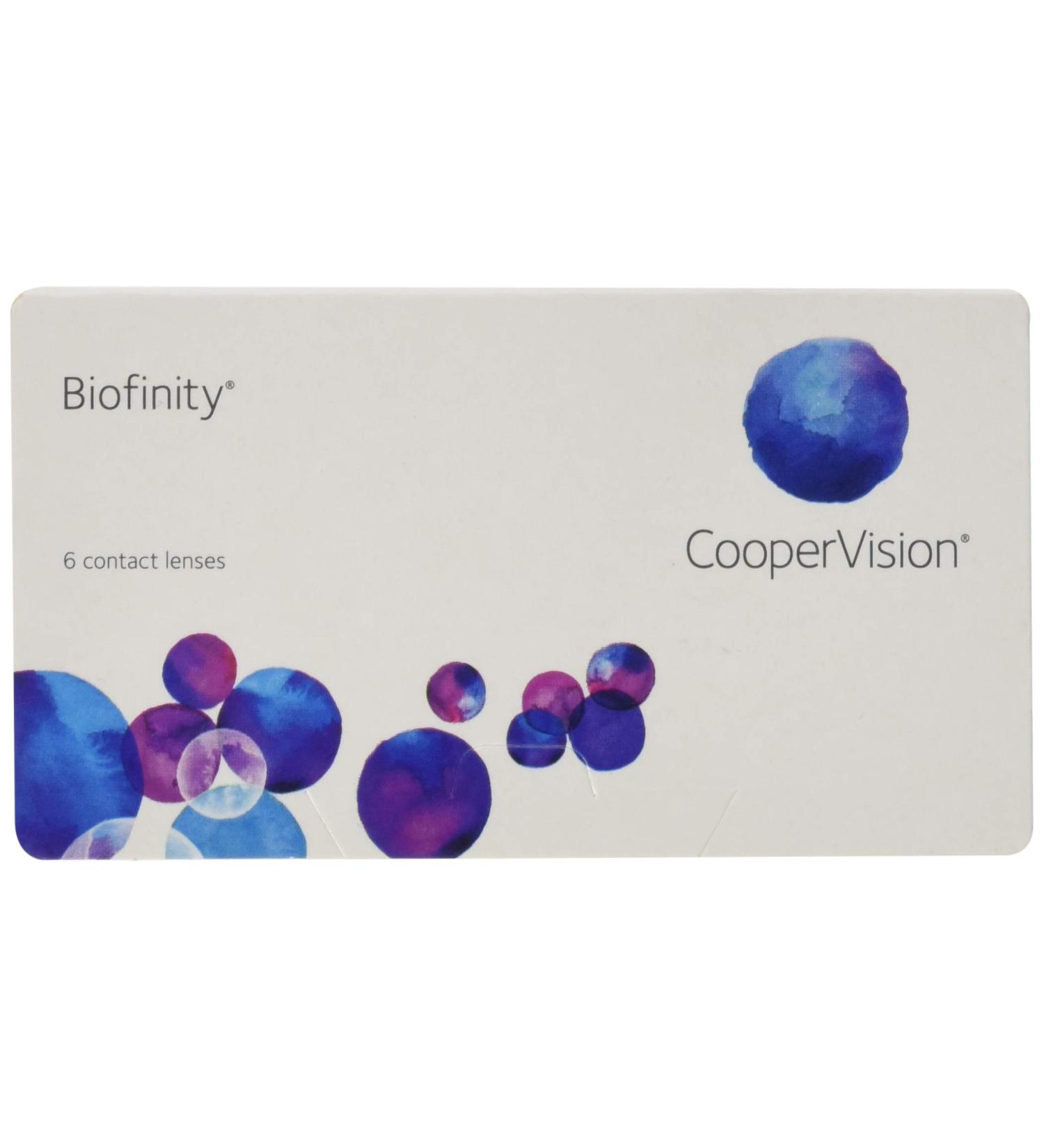 Biofinity monthly soft lenses 6 pieces / BC 8.6 mm / DIA 14.0 / -0.25 diopters -0.25 diopters 8.6 millimeters 14 millimeters 6