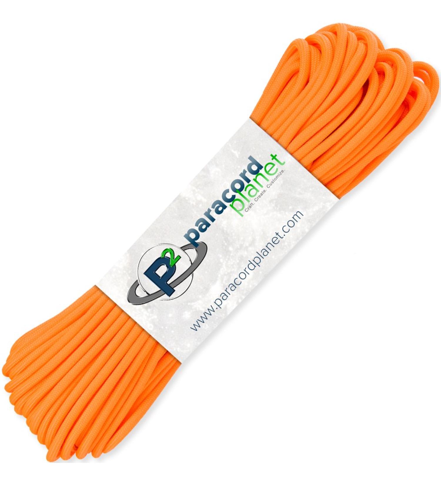 PARACORD PLANET 550lb Mil-Spec Type III Nylon Paracord - Neon Orange 100 ft | Premium Quality for Survival Camping & Crafts - Buy Online on GoSupps.com