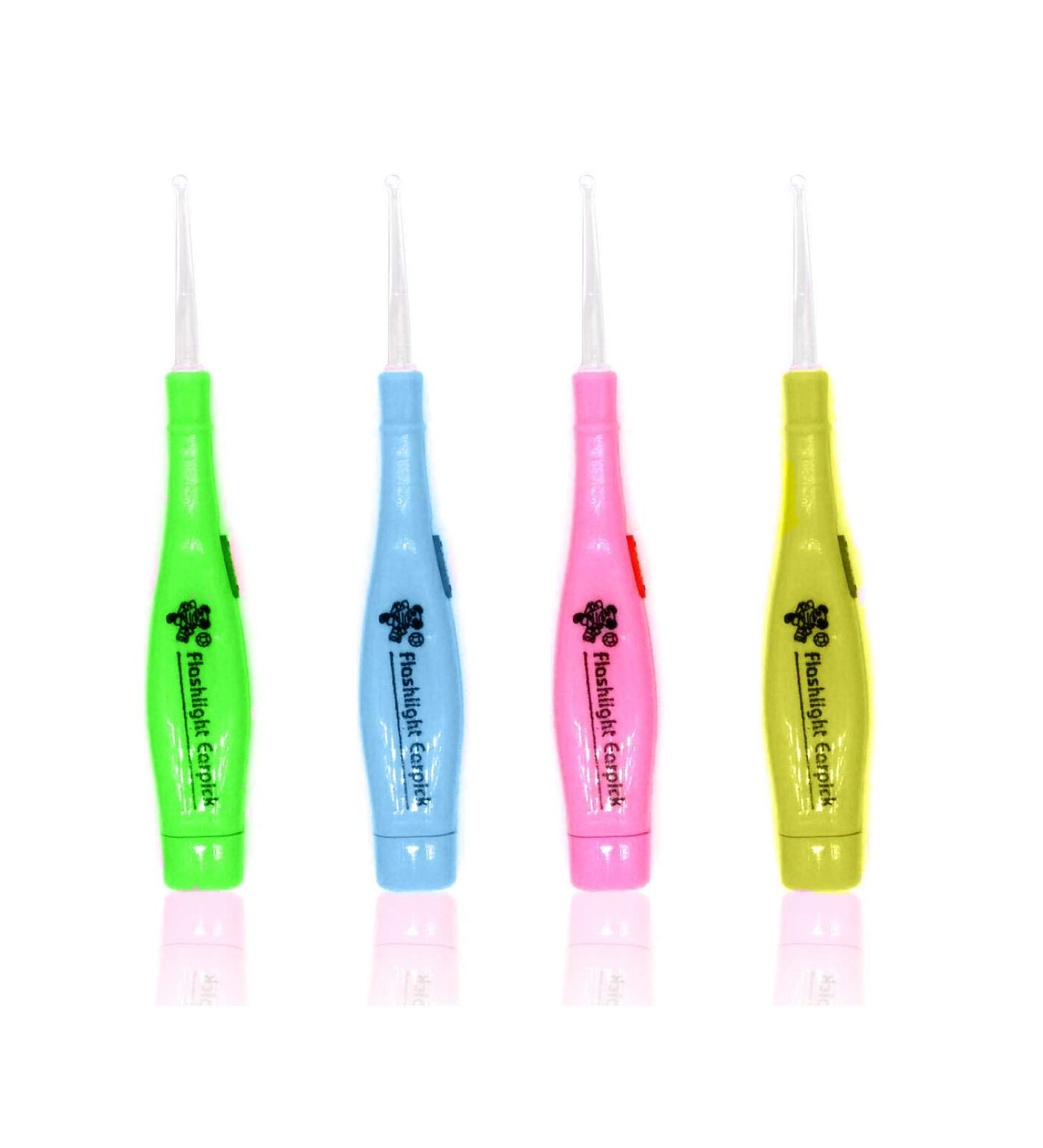 SunMine 4pcs Ear Wax Removal with Light LED Earwax Removal Ear Cleaning Set with Storage Box - Buy Online on GoSupps.com