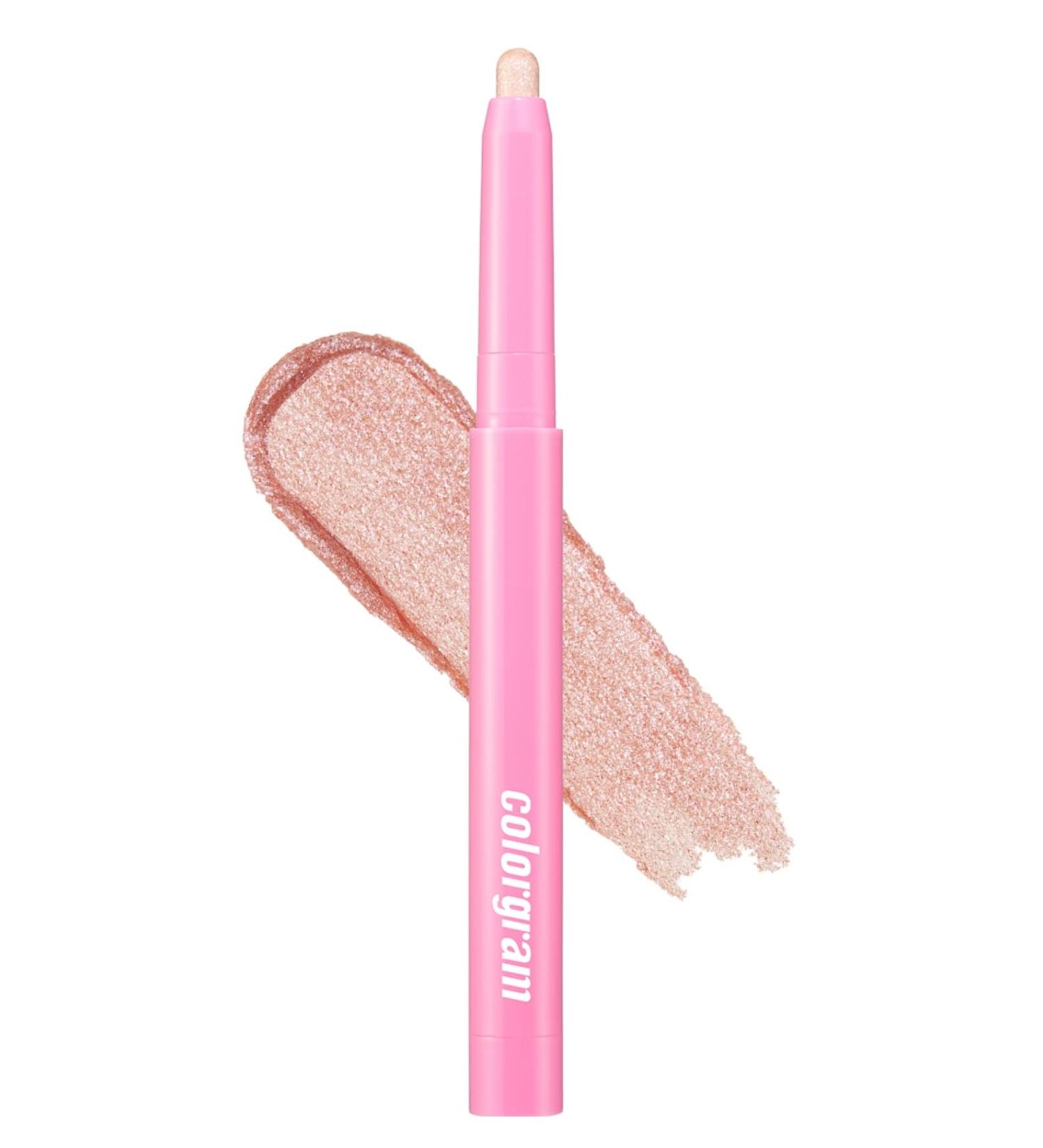COLORGRAM Milk Bling Shadow - 01 Purity Bling | Long-Lasting Liquid Glitter Eyeshadow Stick for Daily Makeup - Buy Online on GoSupps.com