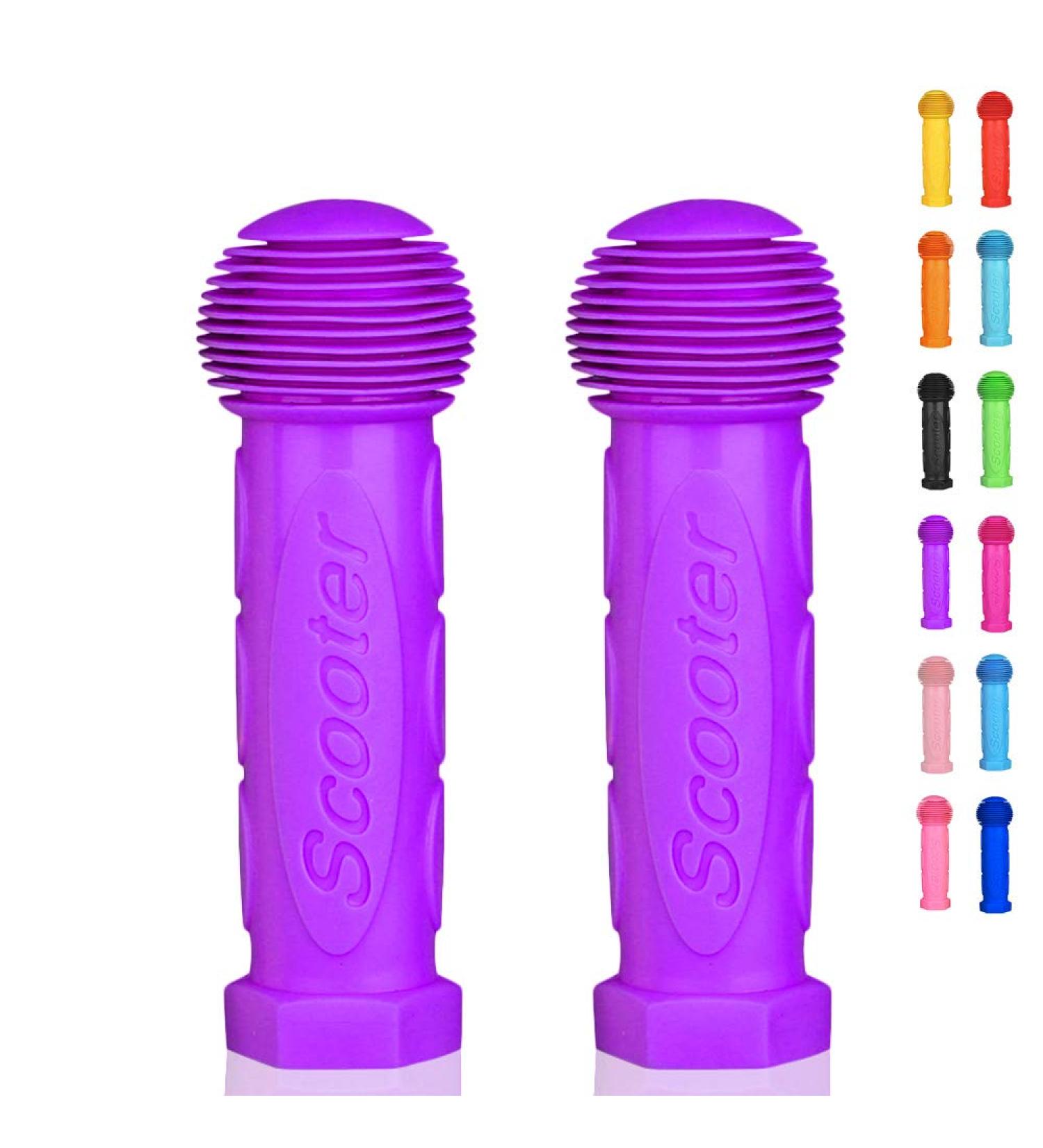 OTFAITP Scooter Grip Handlebar 1 Pair - Purple Bicycle Grip for Kids Scooters & Bikes - Buy Online on GoSupps.com