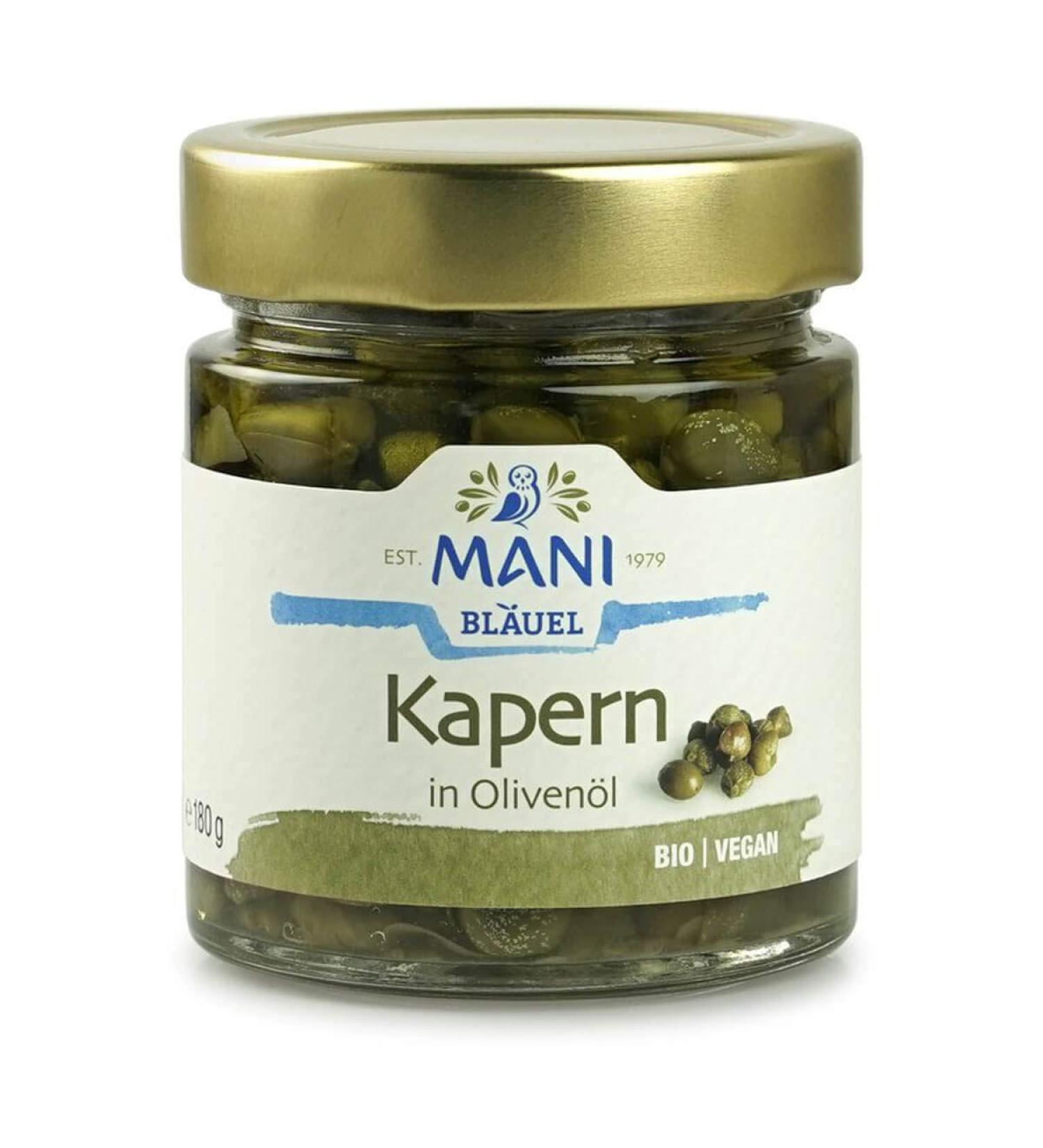 Mani Bluel - MANI capers in organic olive oil - 180 g - pack of 6