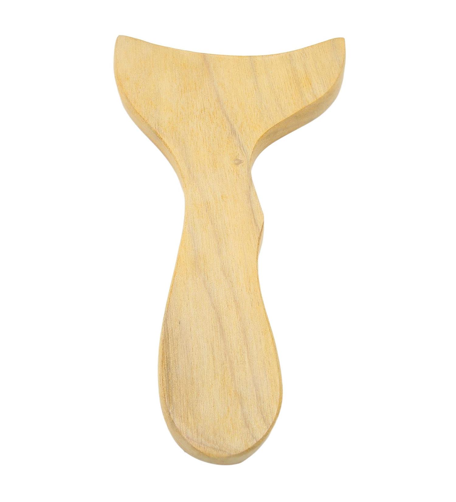 Verdant Touch Wood Gua Sha Board - Natural Body Massage Tool for Muscle Relaxation & Tiredness Relief | 17.8 cm - Buy Online on GoSupps.com