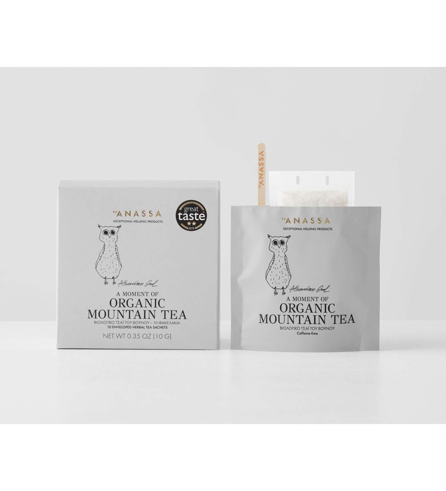 Anassa Organic Mountain Tea 10 Herbal Tea Sachets - Buy Online on GoSupps.com