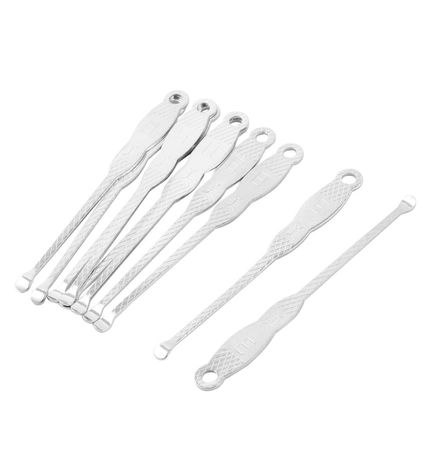Qtqgoitem 10 Pcs Metal Earwax Curette Remover Spoon Earpick Tool - Model 9a8f00201757f18 - Buy Online on GoSupps.com
