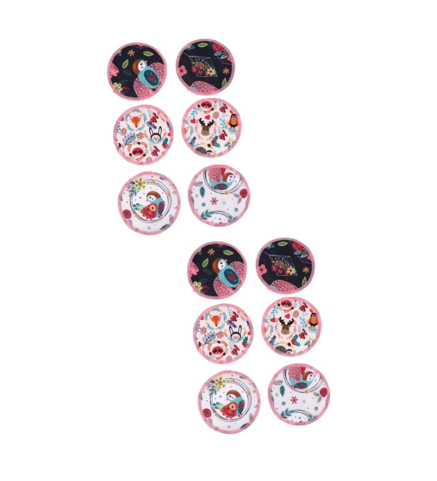 Vaguelly 12 Pcs Breastfeeding Pads Washable Anti-Leak & Spill Nursing Cushions for Mothers | Comfortable & Eco-Friendly Breast Pads - Buy Online on GoSupps.com