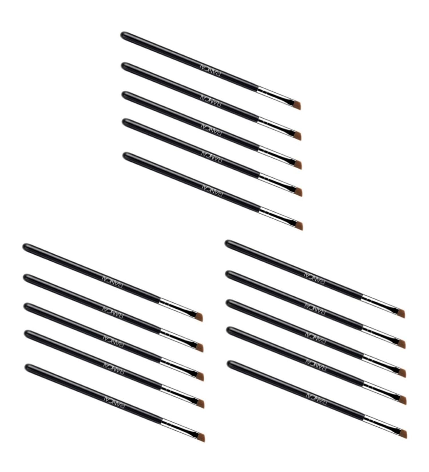Ipetboom 15 Pcs Makeup Brush Eyebrow Brush Eyeliner Brush Makeup Eyeliner Wand Eye Tool Brush Make up 16x0.7cmx3pcs Blackx3pcs - Buy Online on GoSupps.com
