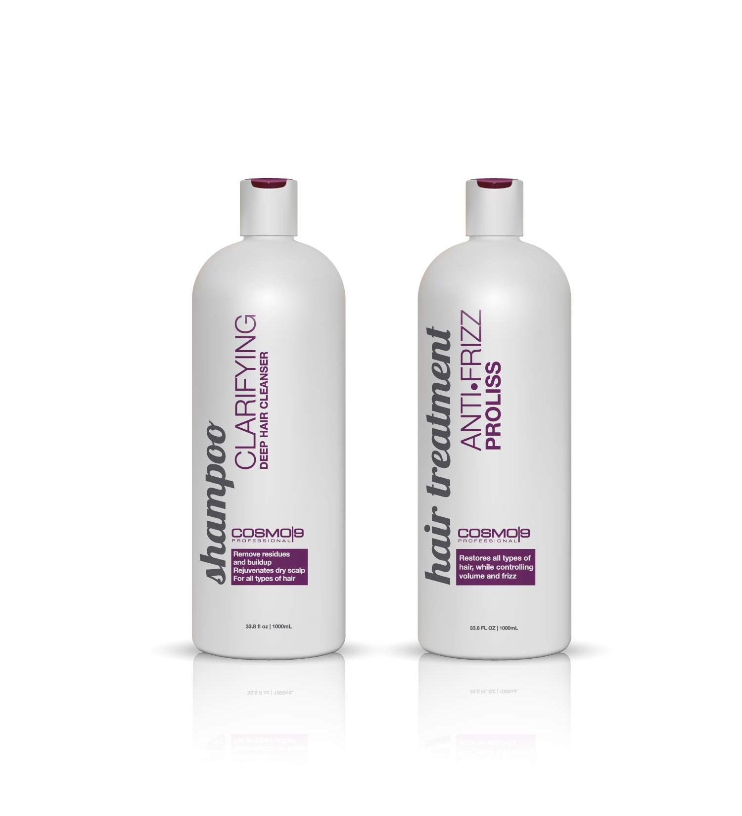 COSMO-9 Proliss Anti Frizz hair Treatment - Formaldehyde Free - 33.8 fl.oz (1000ml) - USA