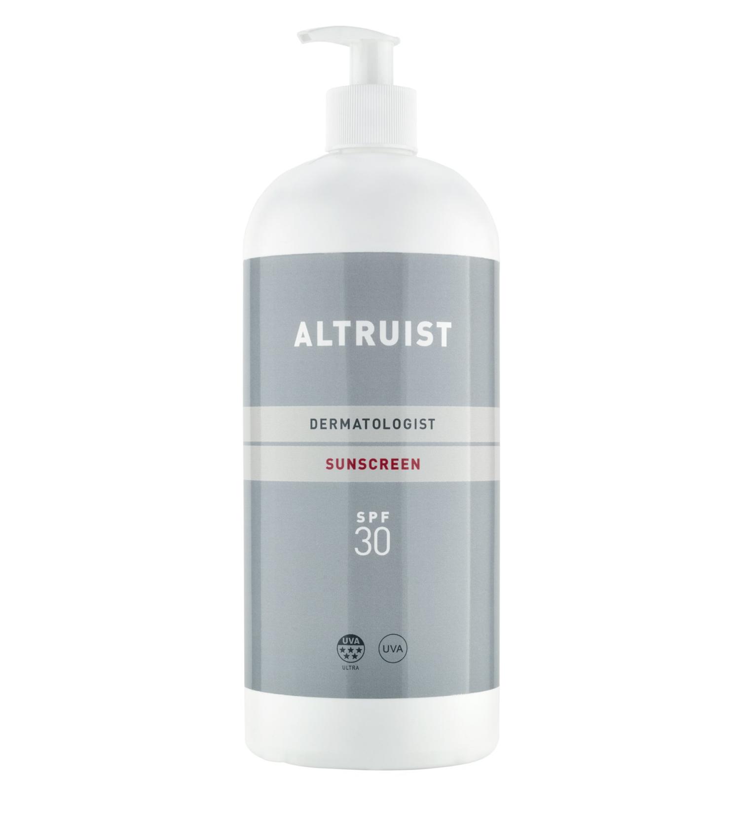 ALTRUIST SPF 30 Dermatologist Sunscreen - 1 Litre, 5-Star UVA Protection for Sensitive Skin - Buy Online on GoSupps.com