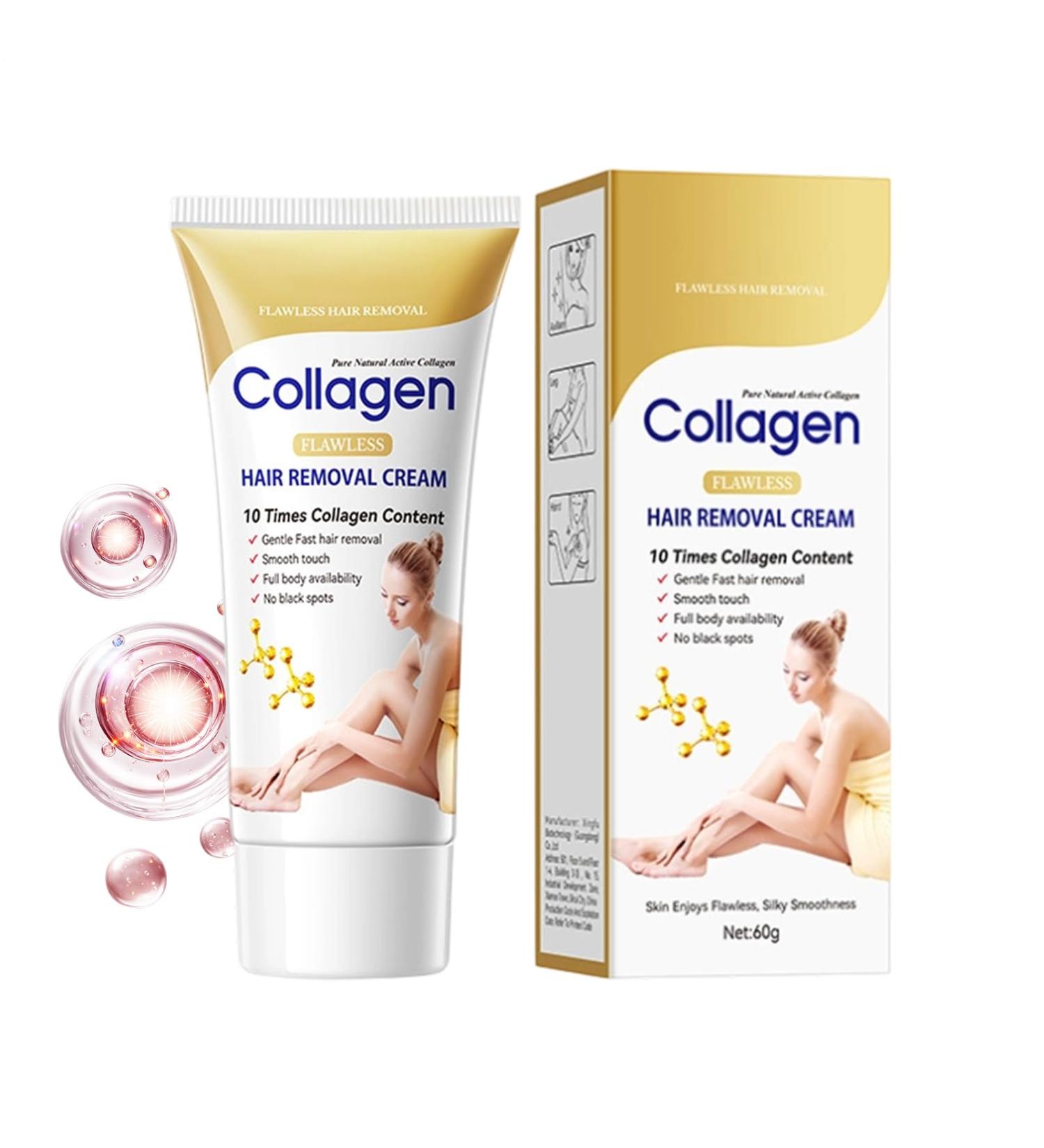 Hair Removal Cream | Fast-Acting Long-Lasting Soothing Gel 60g | Facial Hair Removal - For Private Body Legs Back Chest Underarms Shower Skin Care Beauty - Buy Online on GoSupps.com