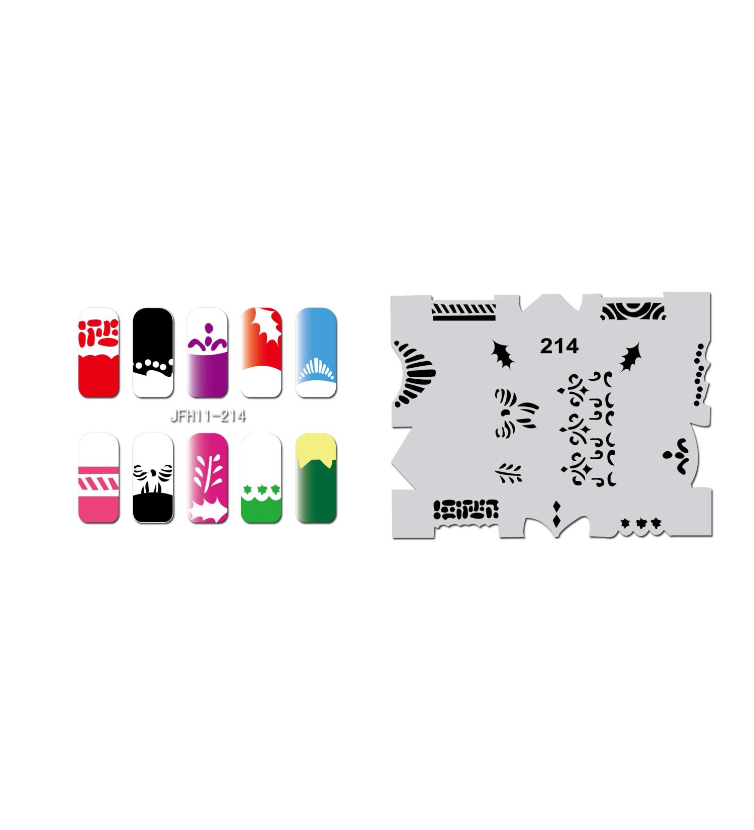 Fingernail stencil (airbrush nail art) Fengda JFH11-214