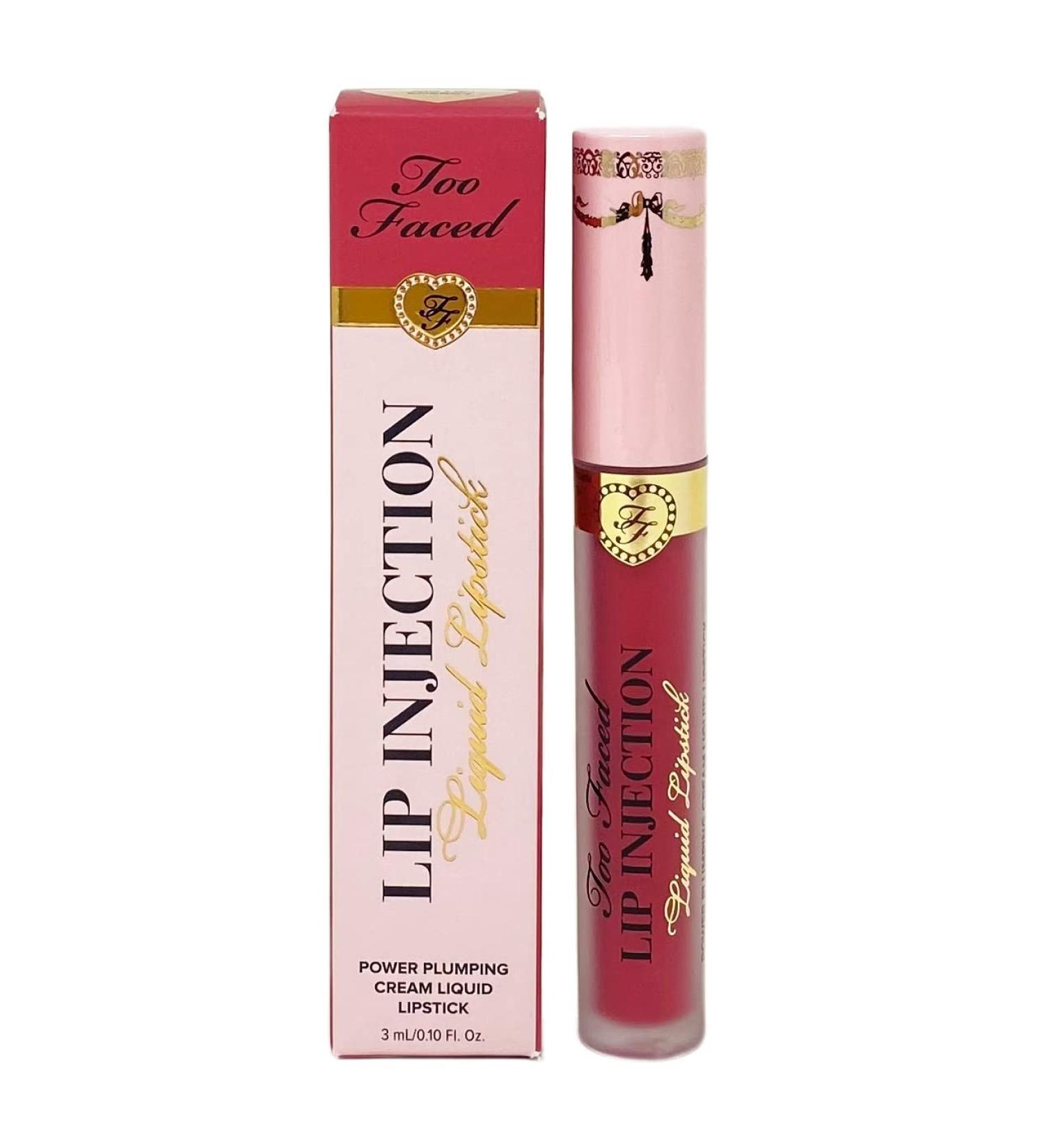 Too Faced Lip Injection Liquid Lipstick Power Plumping Cream Liquid Lipstick - Big Lip Energy - 3 mL / .10 fl oz