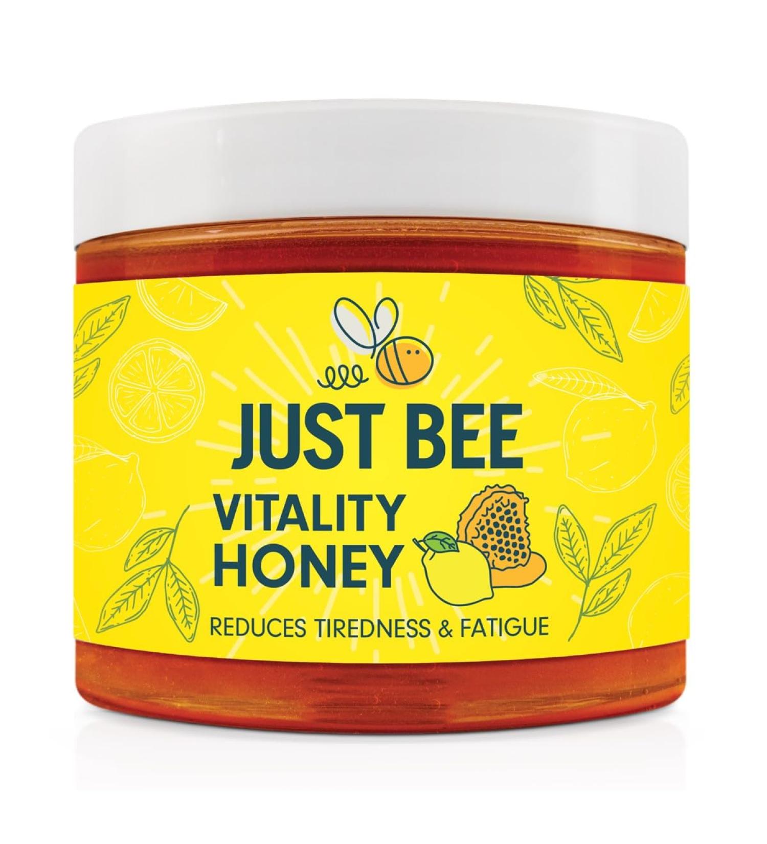 Vitality Honey with Ginseng Lemon Extract & Vitamins B1-B12 for Tiredness & Fatigue (260g) - Buy Online on GoSupps.com