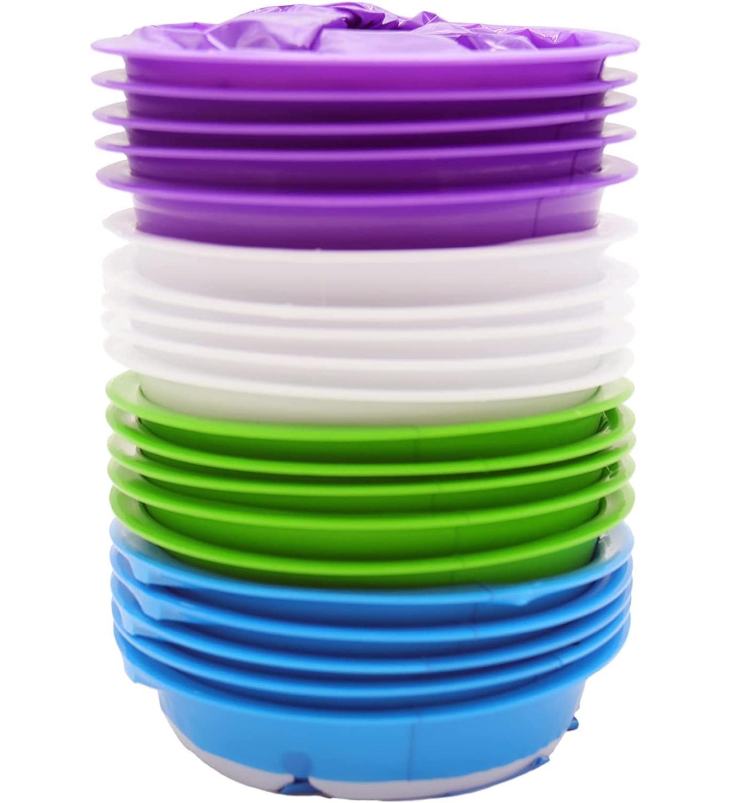 12 Disposable Emesis Bags with Mouthpiece - 1000ml Mixed Color Vomit Bags for Kids & Adults - High Density Spitting Bags - Buy Online on GoSupps.com