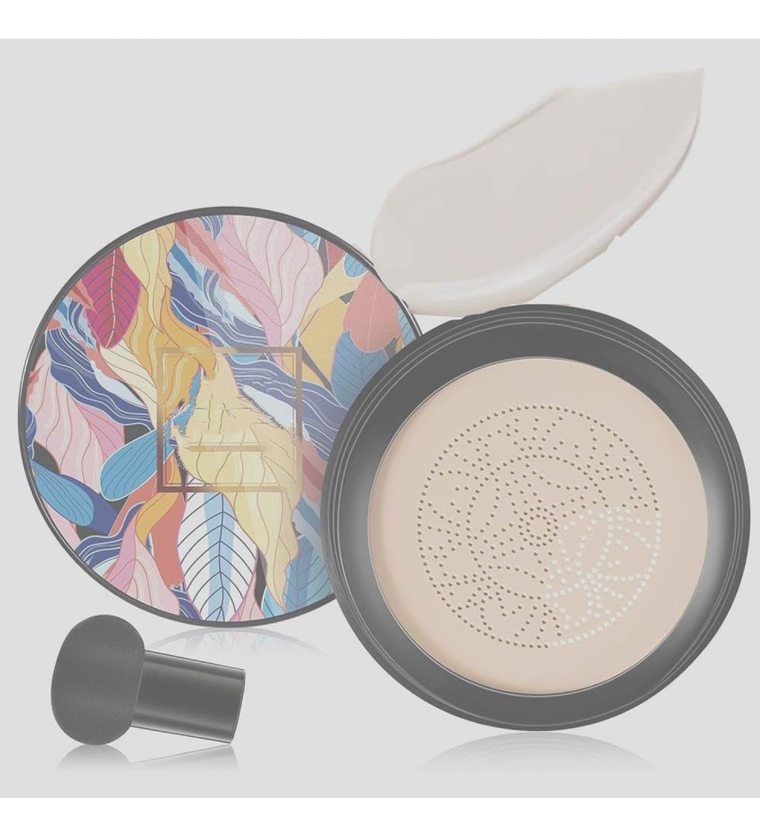 2024 Newest Mushroom Head Air Cushion CC Cream Long-lasting Base Makeup Face Makeup BB Cream(Ivory White-1PCS) - Buy Online on GoSupps.com