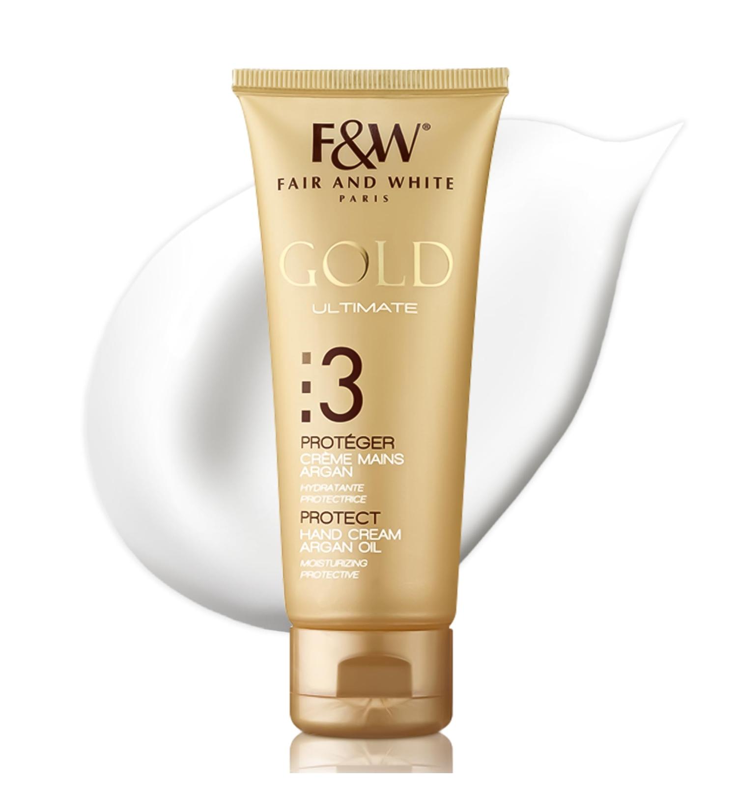 FAIR & WHITE Gold Hand Cream - 4.4 Fl oz | Remove Stretch Marks with Shea Butter & Glycerin - International Shipping Available - Buy Online on GoSupps.com