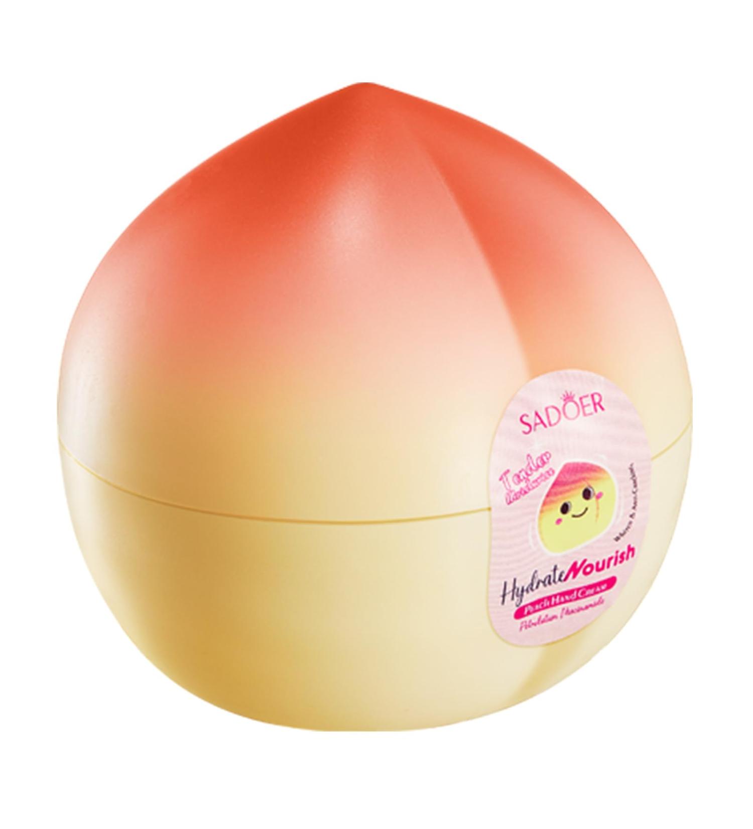 Peach Hand Cream Brighten Peach Moisturizing Hand Milk for Dry Cracked Hands and Skin Fruit Hand Lotion with Natural Plant Fragrance for Women and Girls - Buy Online on GoSupps.com