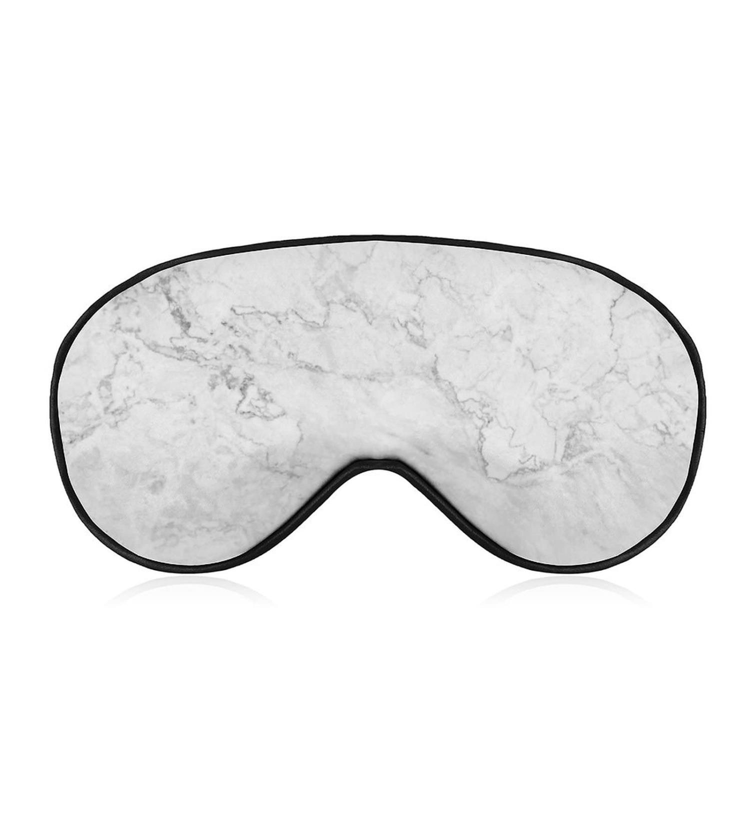 Buy White Marble Texture Sleep Mask for Women - Adjustable Eye Shades with Elastic Strap | International Shipping Available - Buy Online on GoSupps.com
