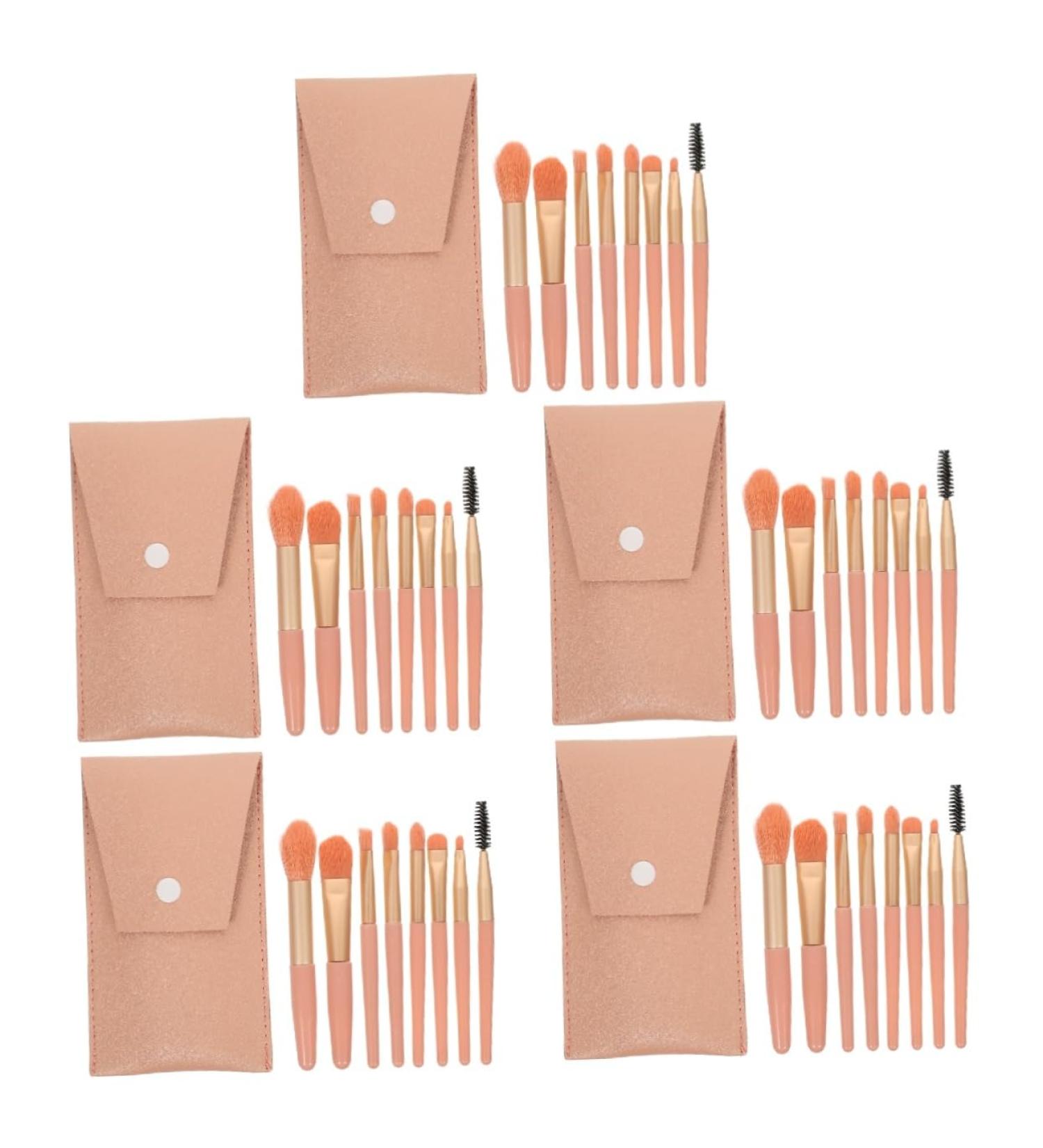 Beavorty 5 Sets Travel Makeup Brushes Supple Makeup Brush Cosmetic Brush Women Makeup Supplies Mini Brush Women s Suits Cosmetics Pink Aluminum Tube Handle Brush Miss Major - Buy Online on GoSupps.com