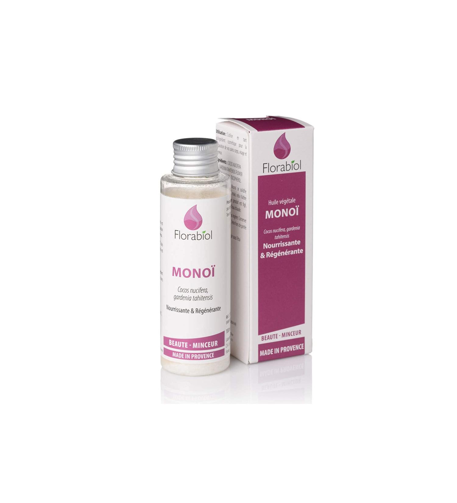 Florabiol - Monoi Vegetable Oil - 100 ml - Rich in Vitamin E - Regenerating and Moisturizing - Dry and Mature Skin - Dry Hair - 100% Pure and Natural - Buy Online on GoSupps.com